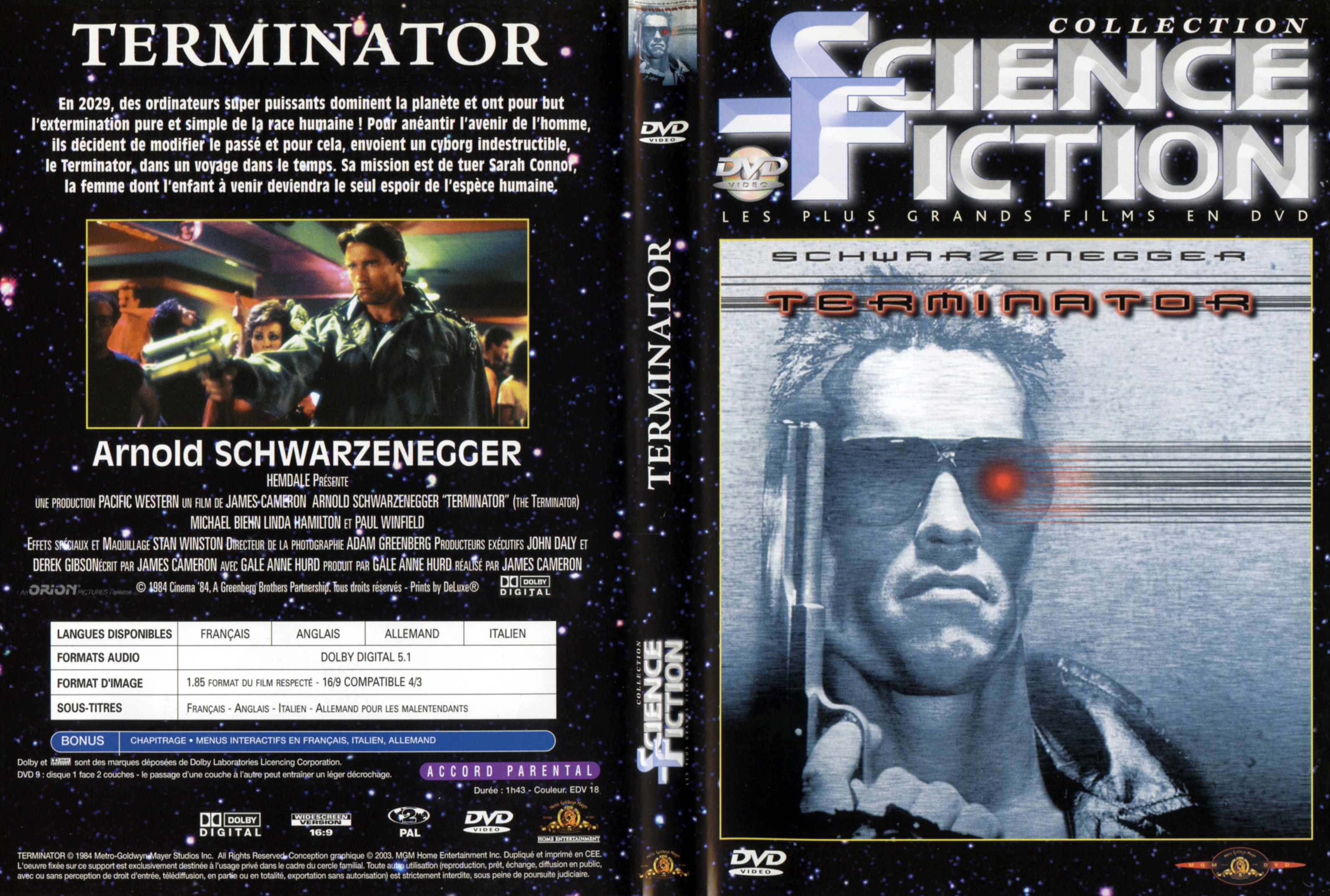 Jaquette DVD Terminator v3