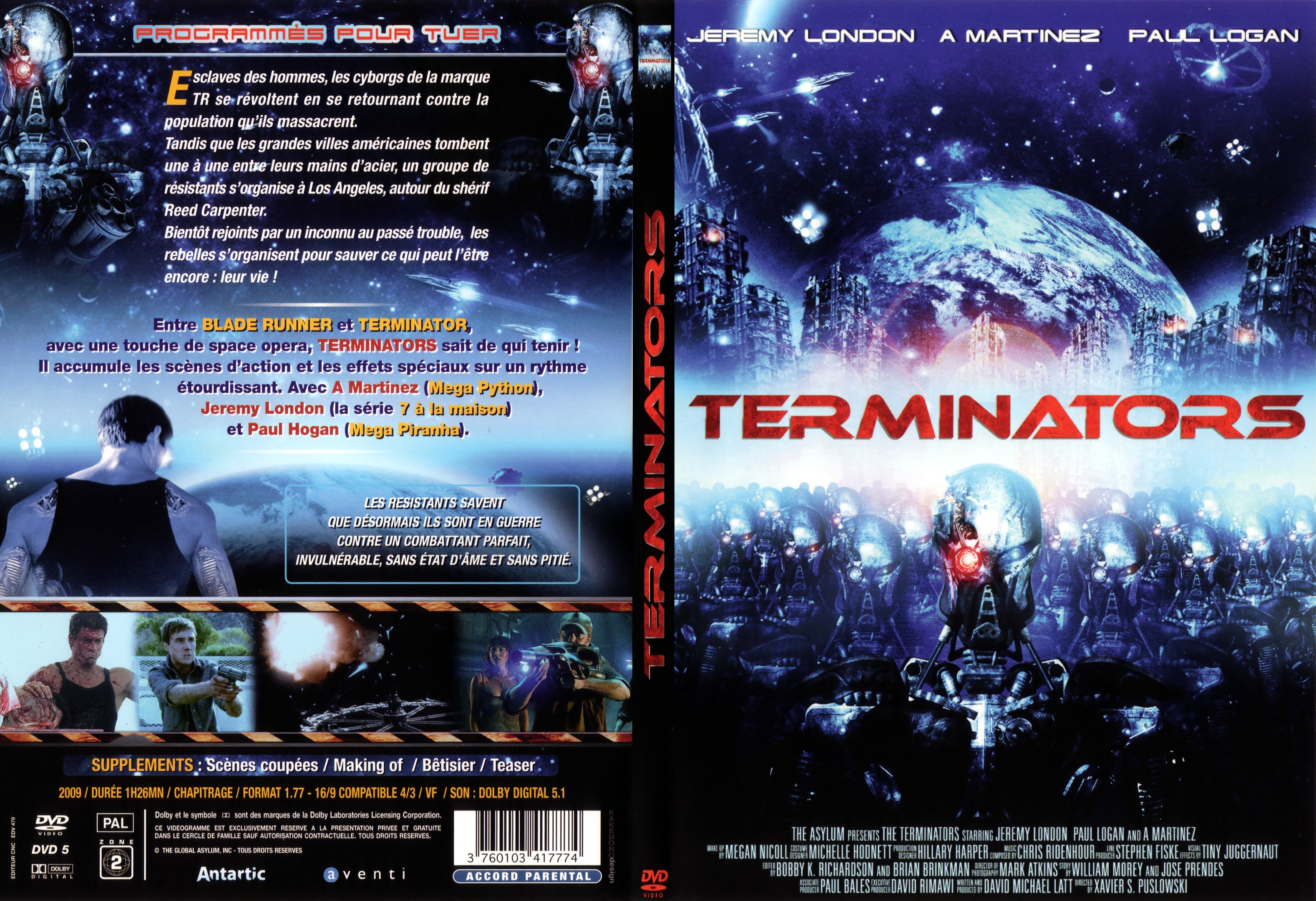 Jaquette DVD Terminators - SLIM