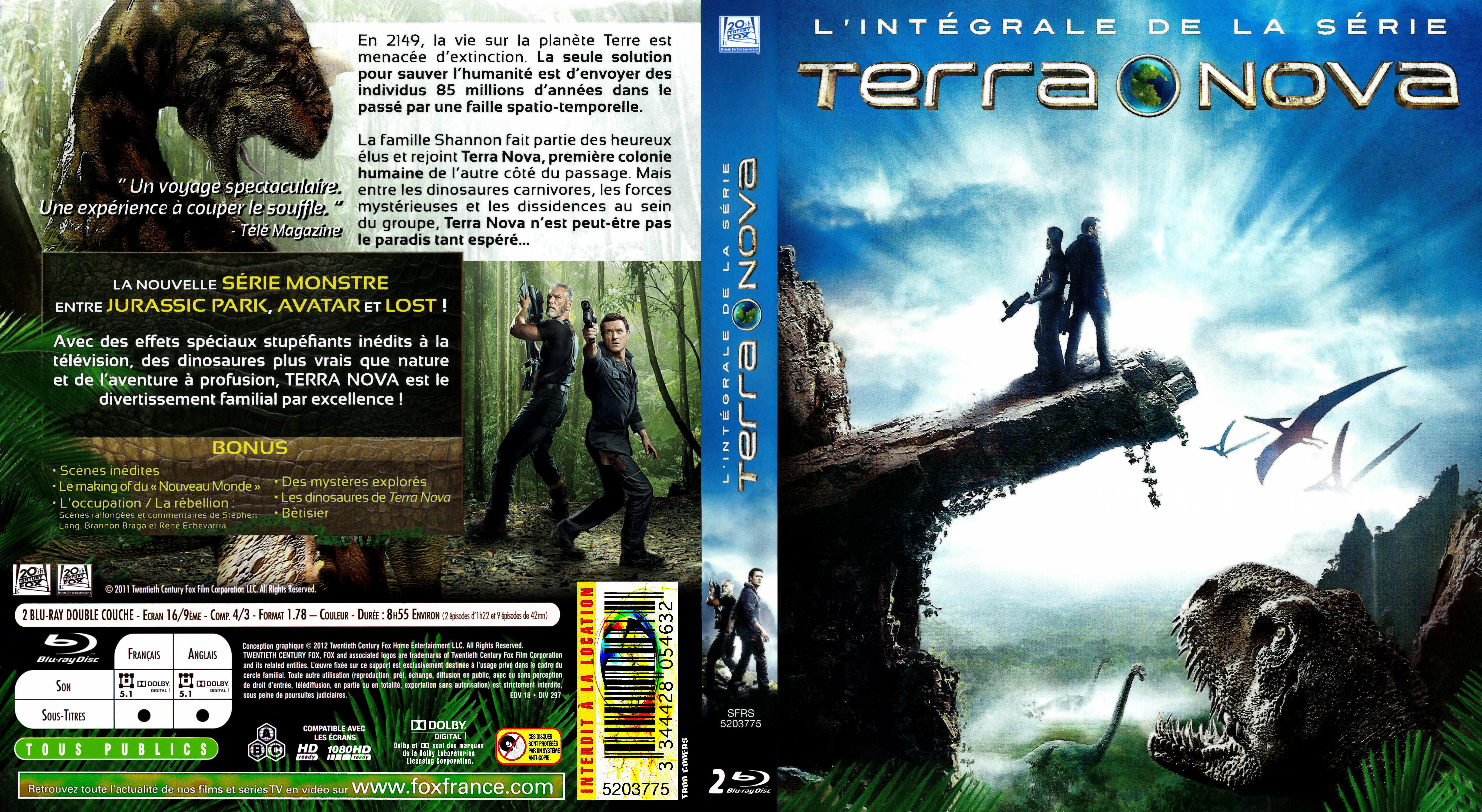 Jaquette DVD Terra Nova custom (BLU-RAY)