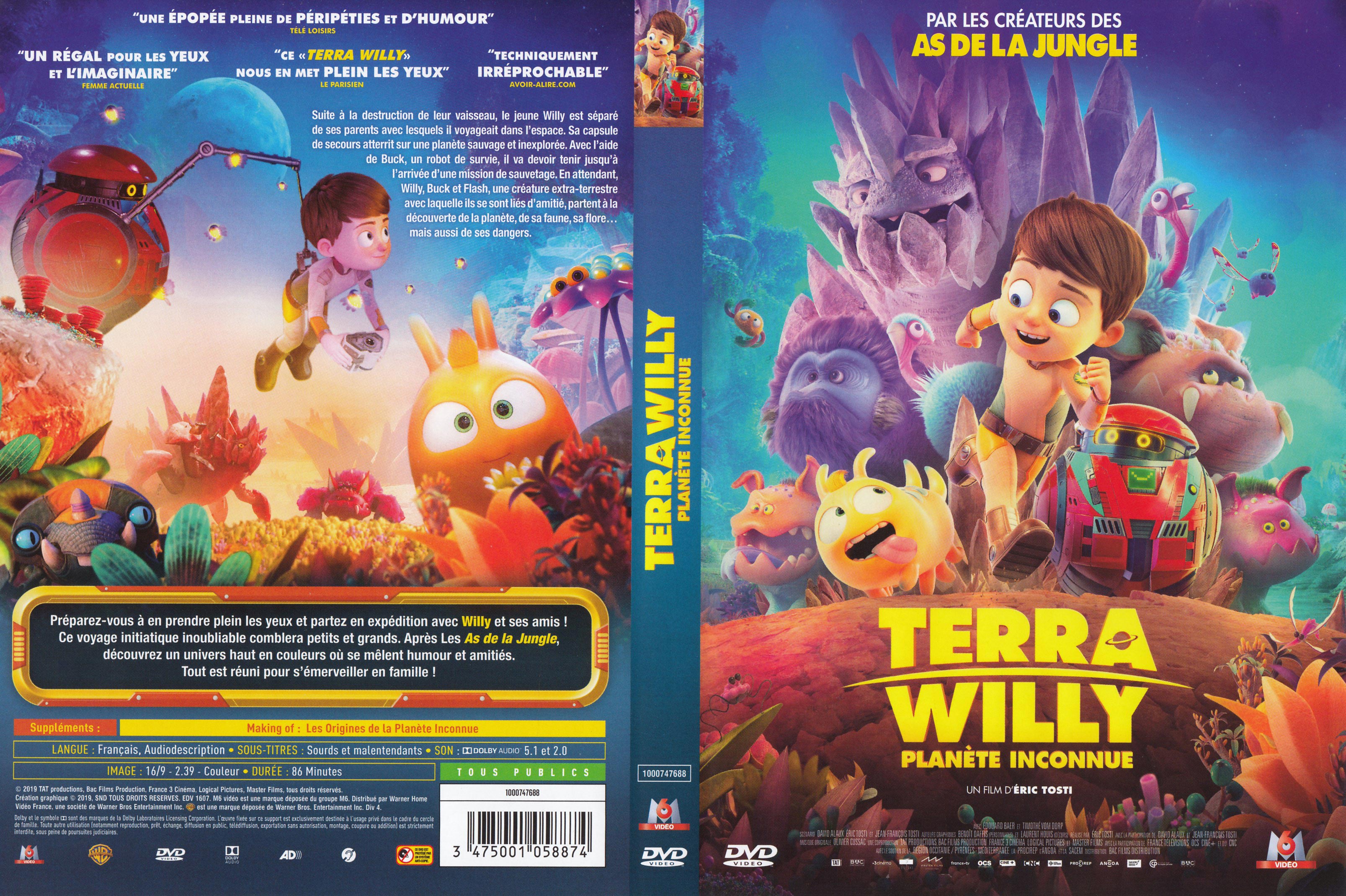 Jaquette DVD Terra Willy planete inconnue