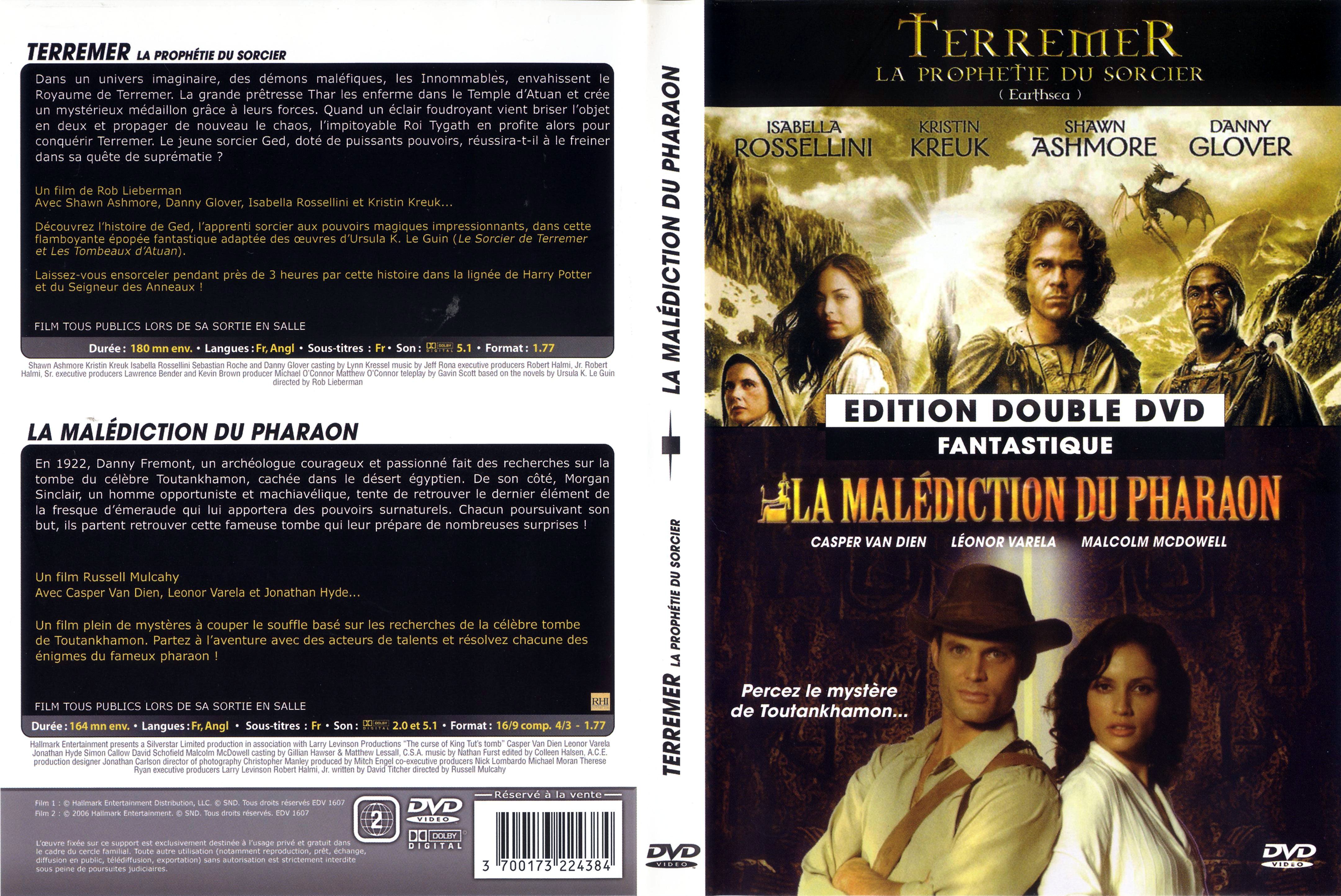 Jaquette DVD Terremer + La malediction du pharaon