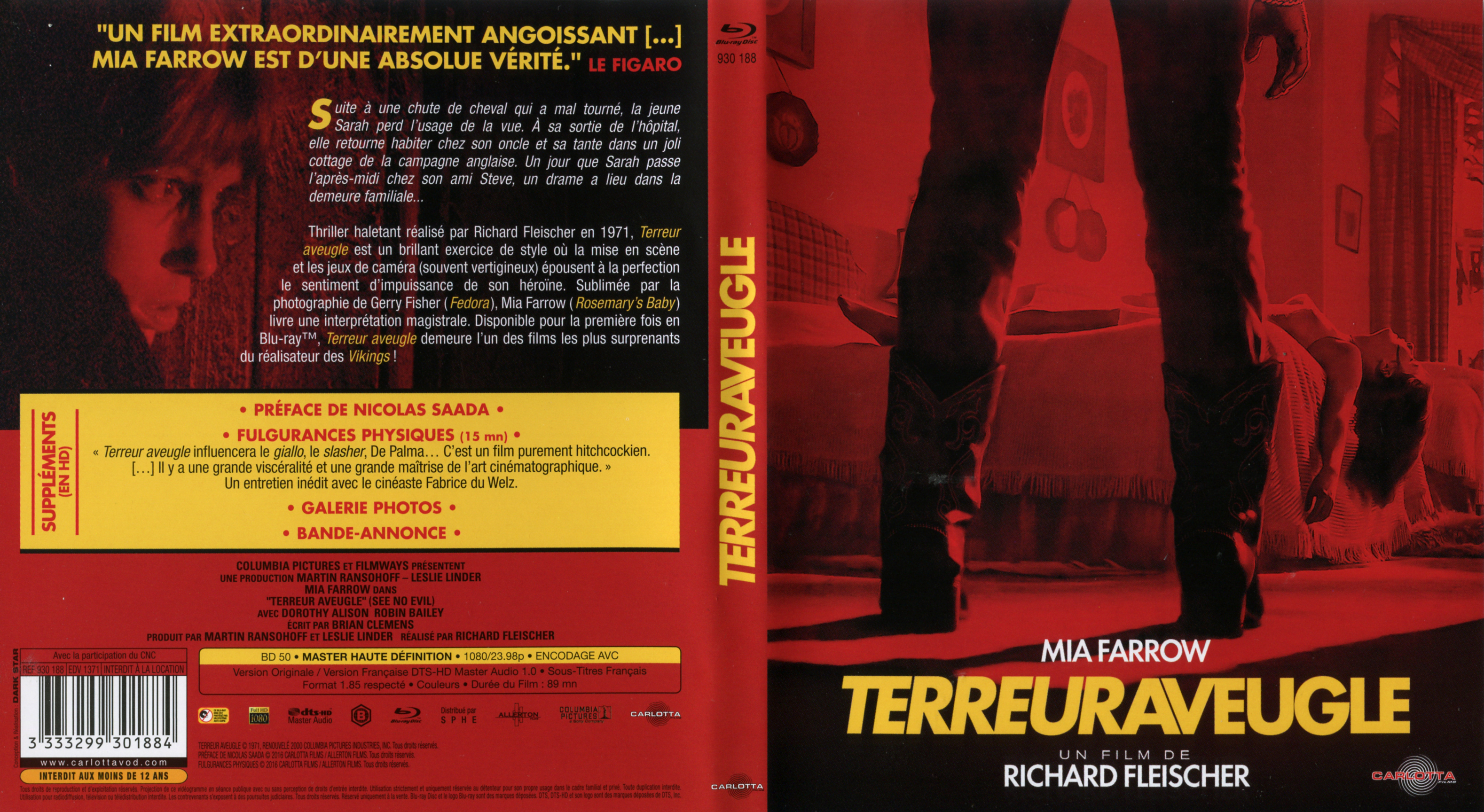 Jaquette DVD Terreur aveugle (BLU-RAY)