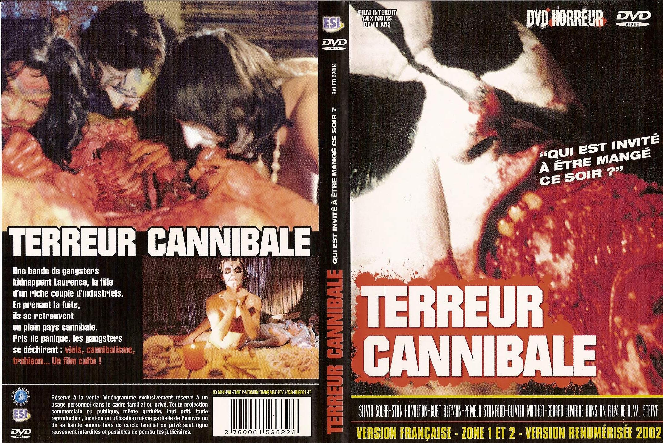 Jaquette DVD Terreur cannibale
