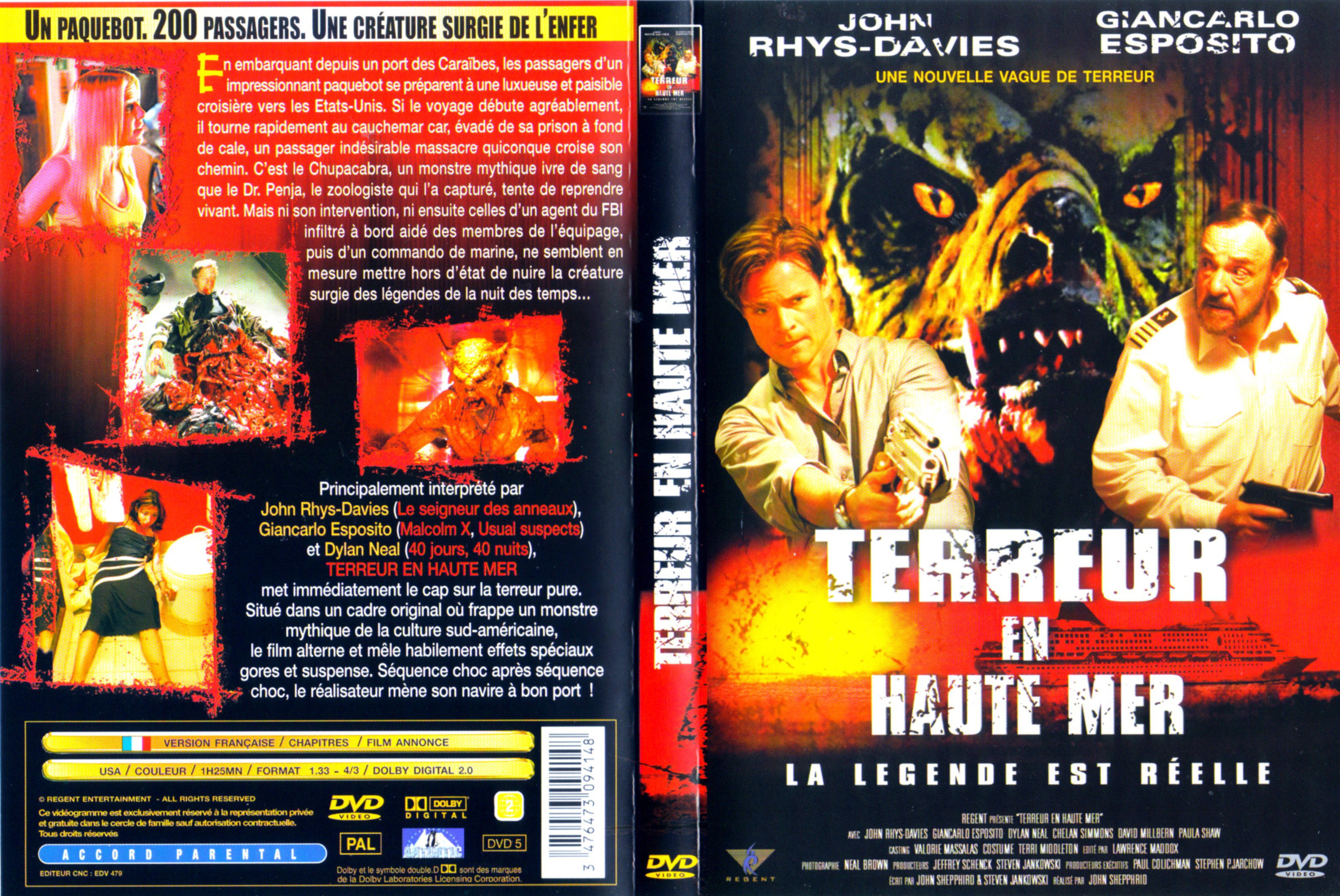 Jaquette DVD Terreur en haute mer