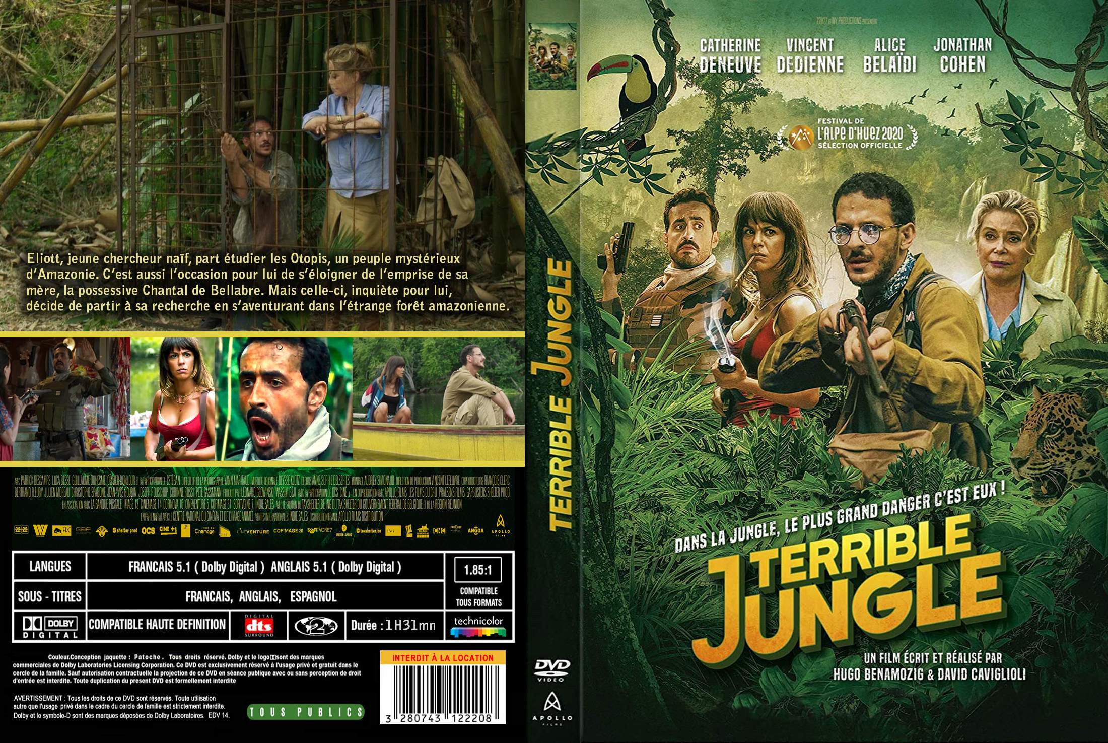 Jaquette DVD Terrible Jungle custom