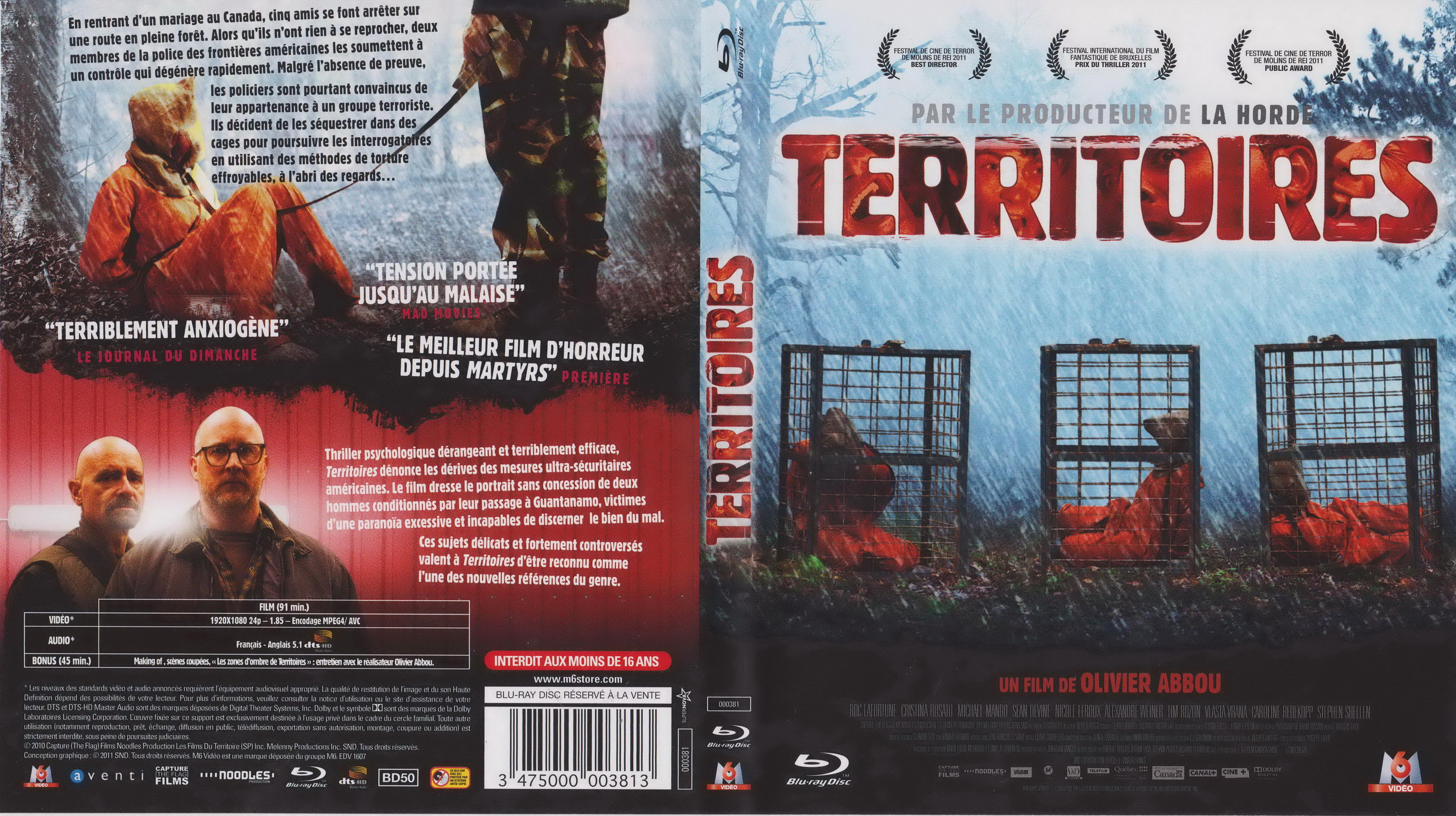 Jaquette DVD Territoires (BLU-RAY)