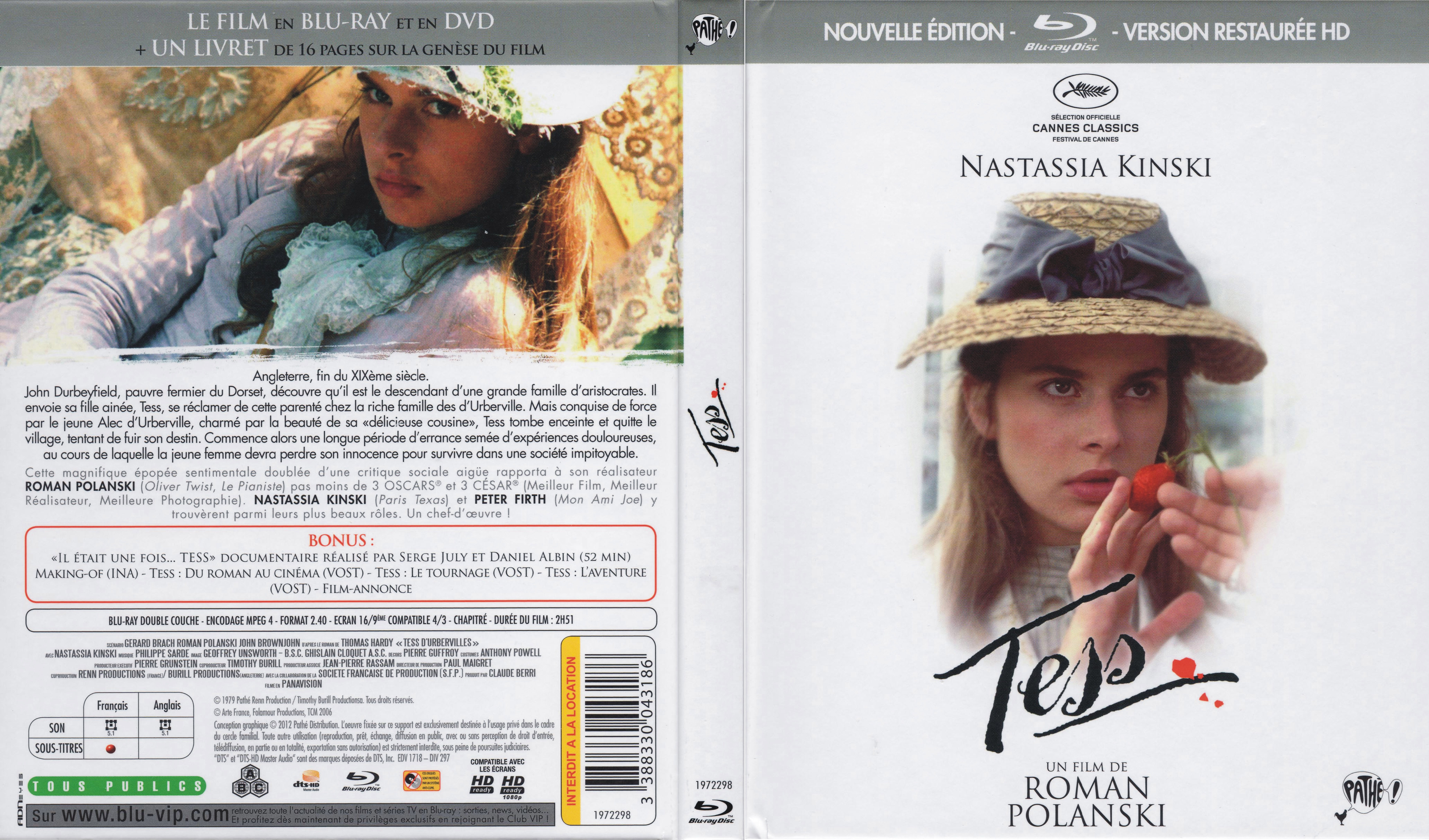 Jaquette DVD Tess (BLU-RAY)
