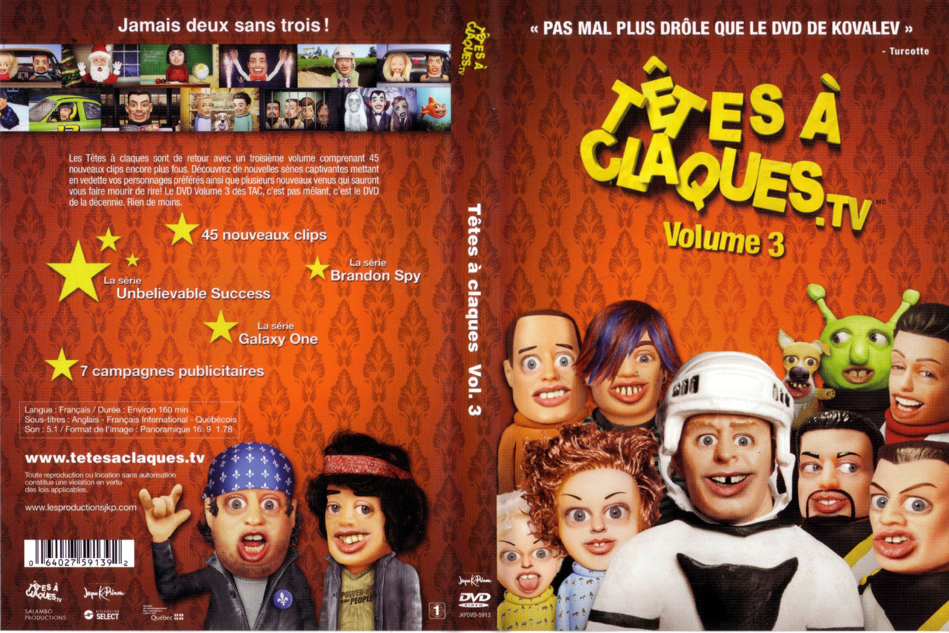 Jaquette DVD Tetes  Claques vol 3