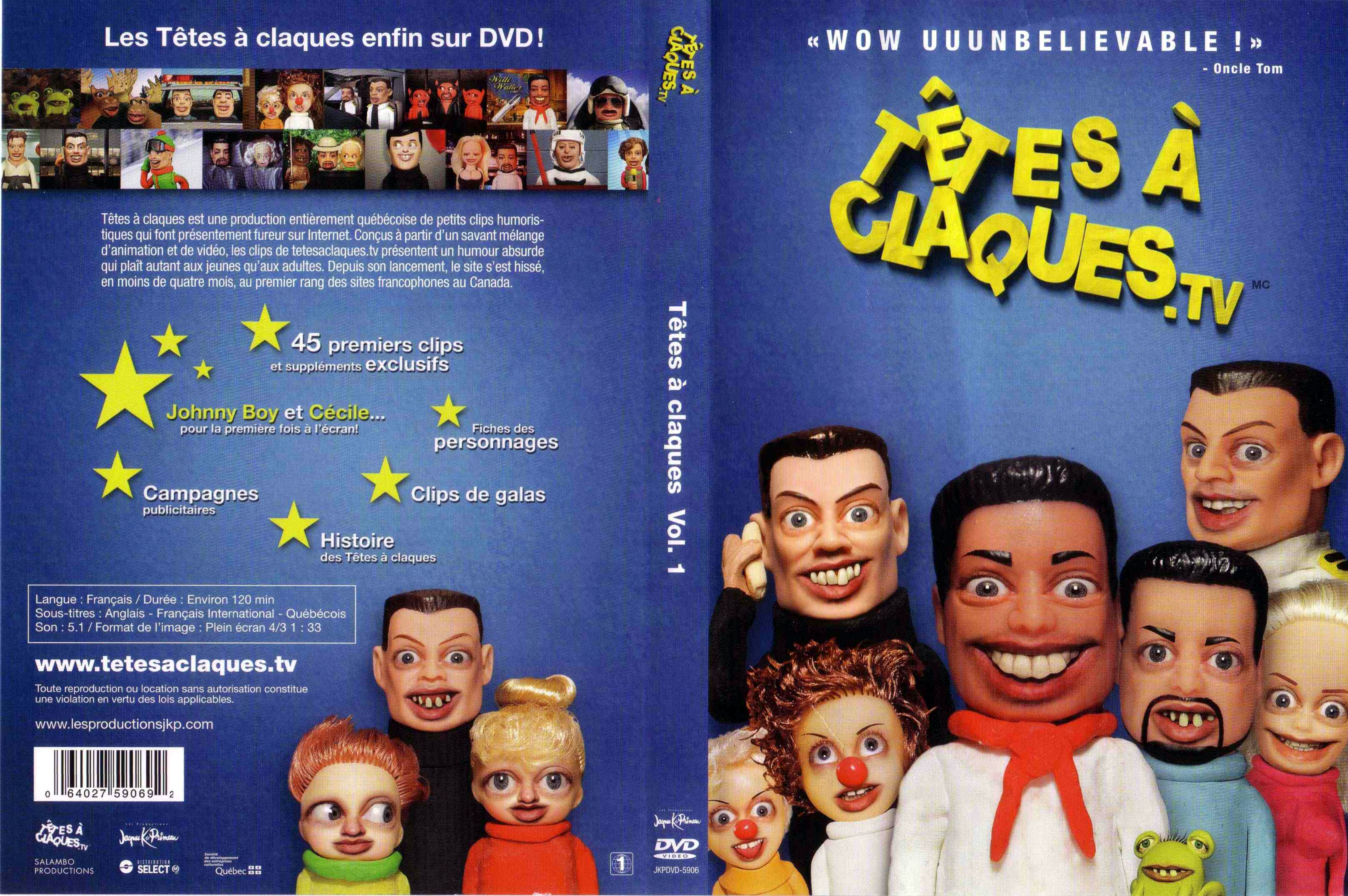 Jaquette DVD Tetes  claques vol 1