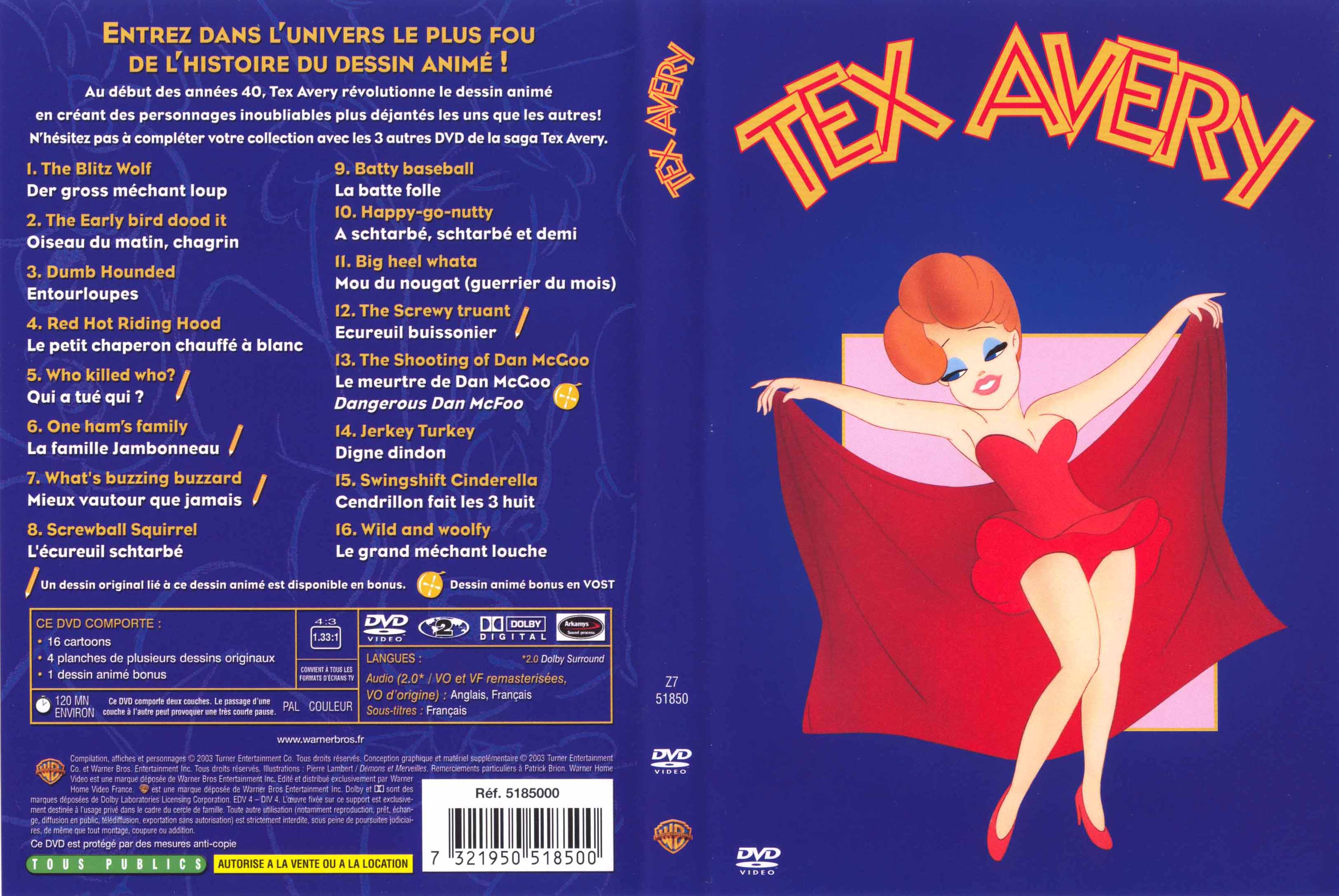 Jaquette DVD Tex Avery vol 1