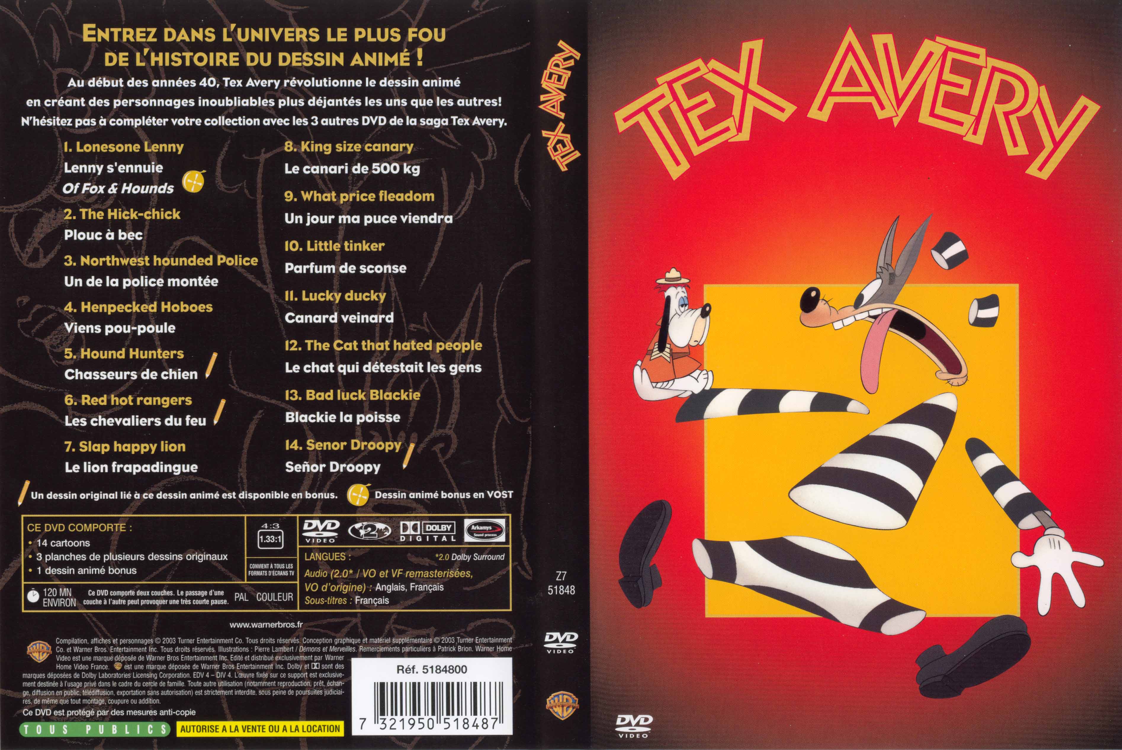 Jaquette DVD Tex Avery vol 2