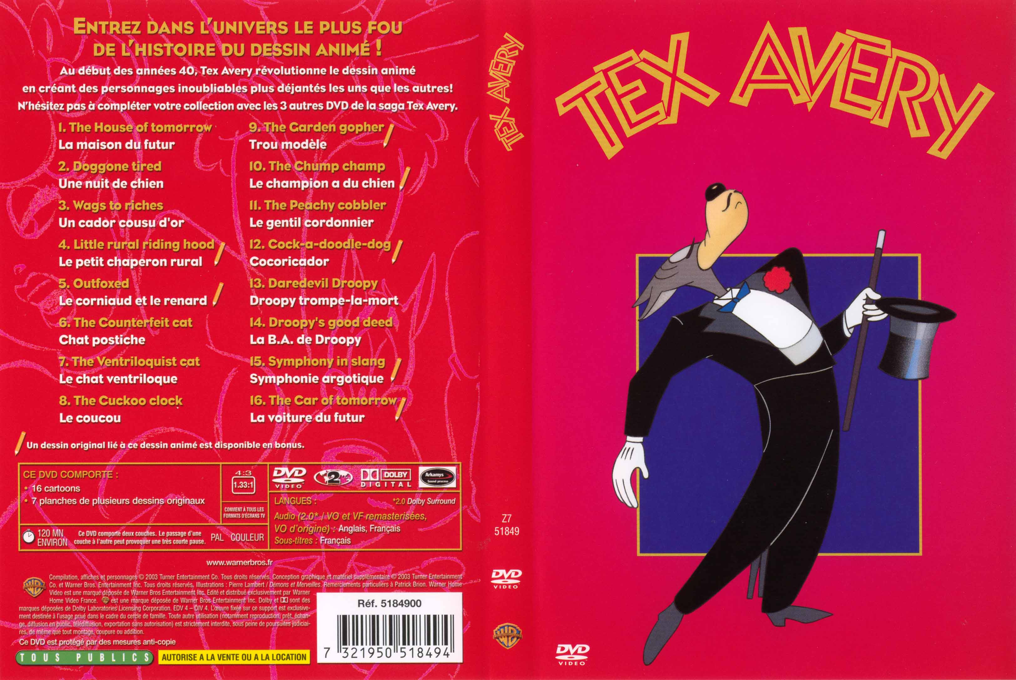 Jaquette DVD Tex Avery vol 3