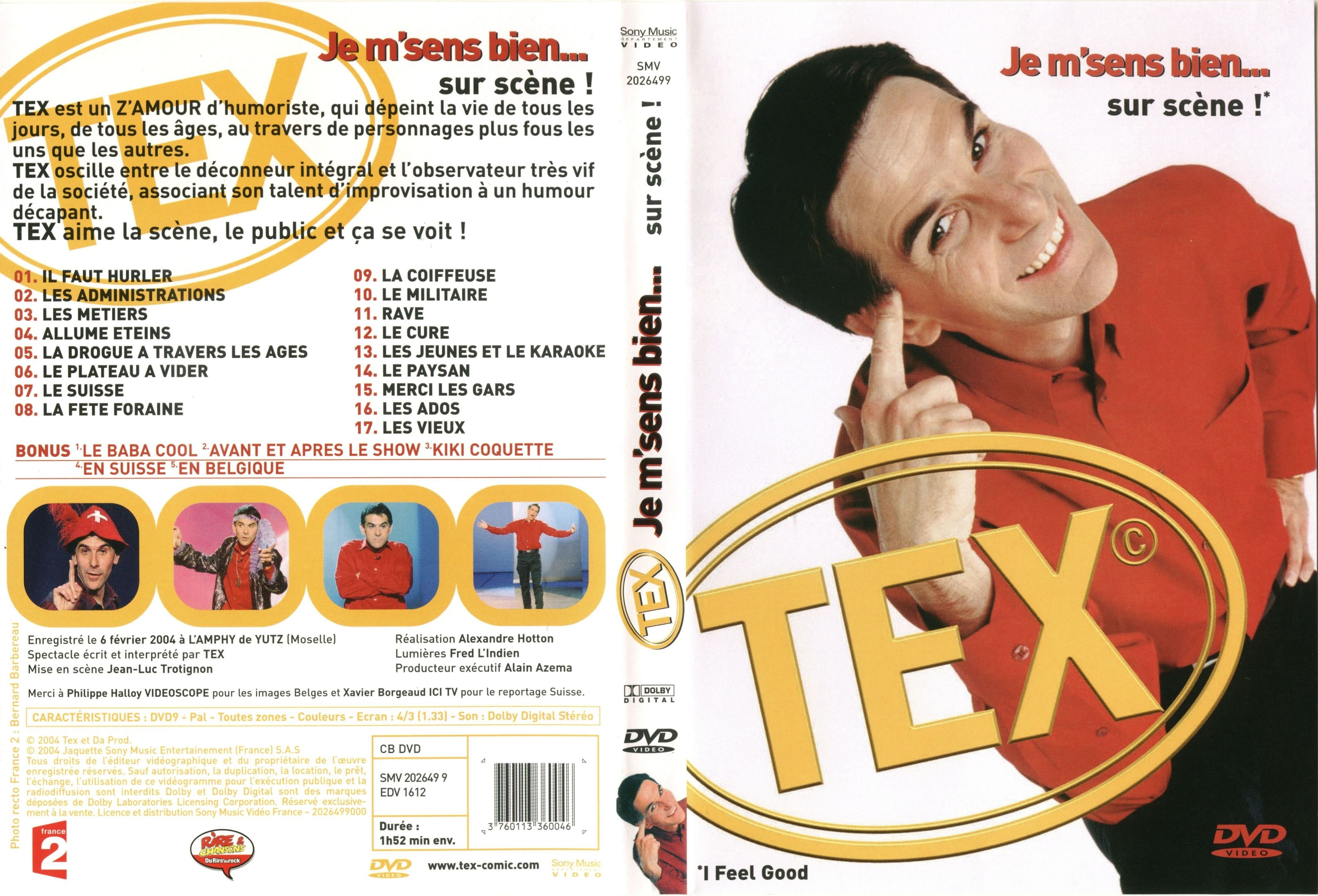 Jaquette DVD Tex je m