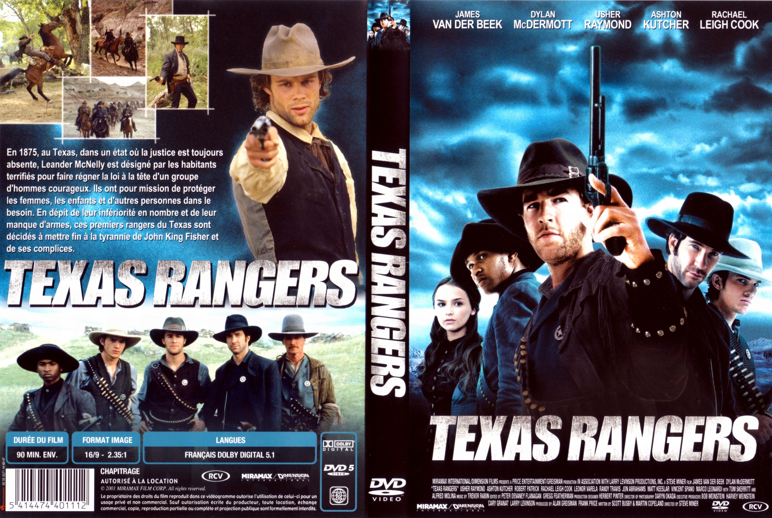 Jaquette DVD Texas Rangers - la revanche des justiciers v2