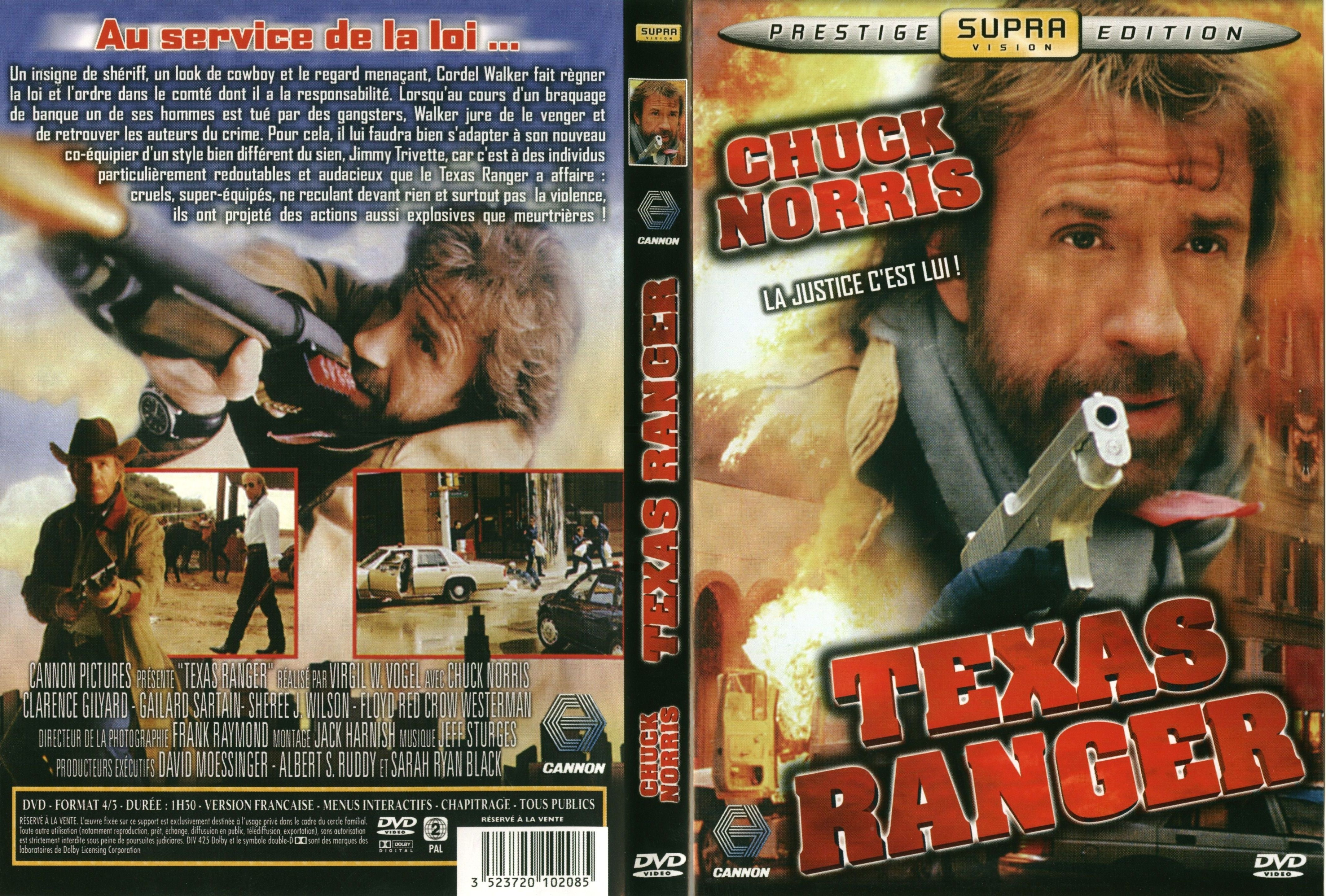 Jaquette DVD Texas ranger