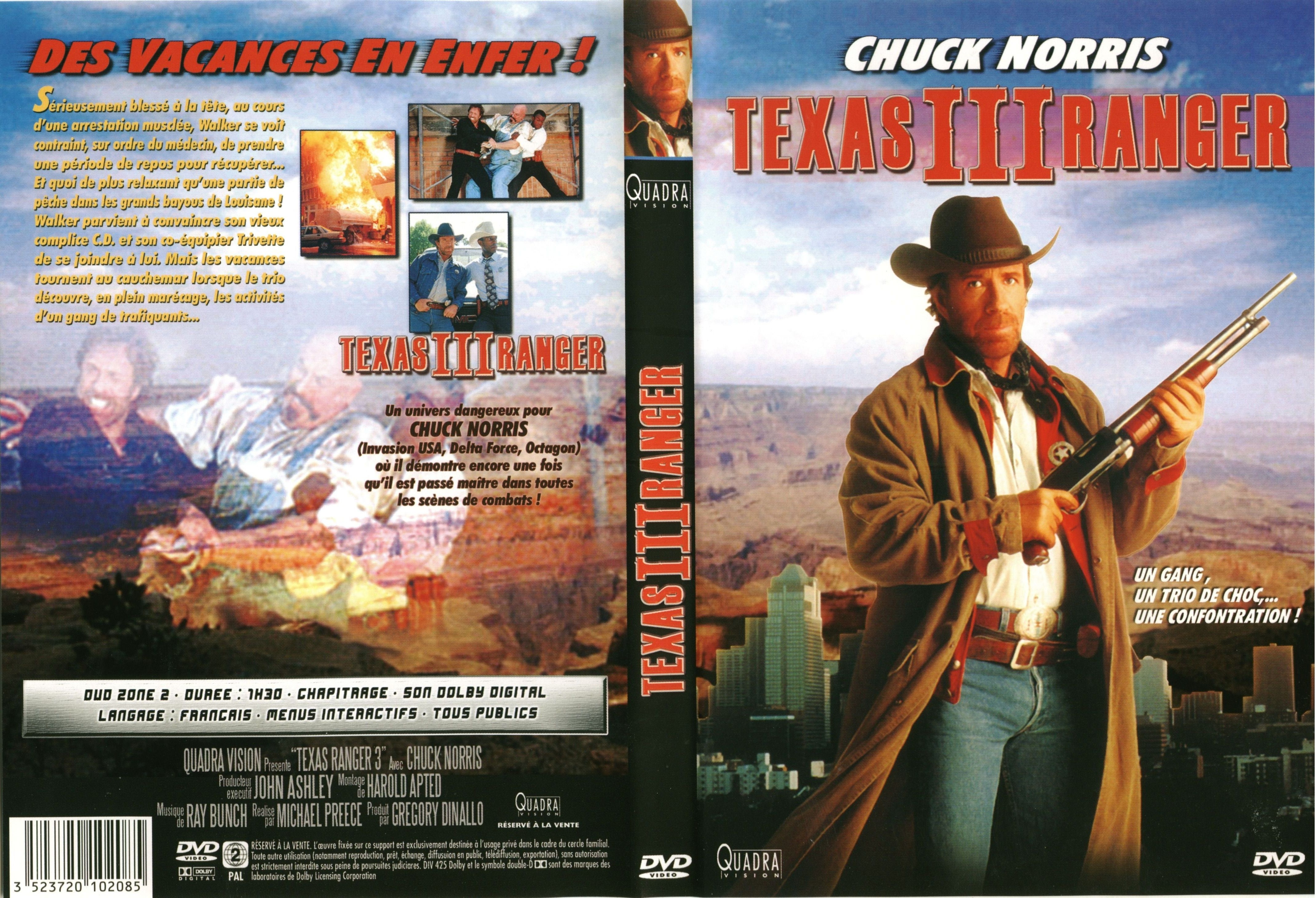 Jaquette DVD Texas ranger 3