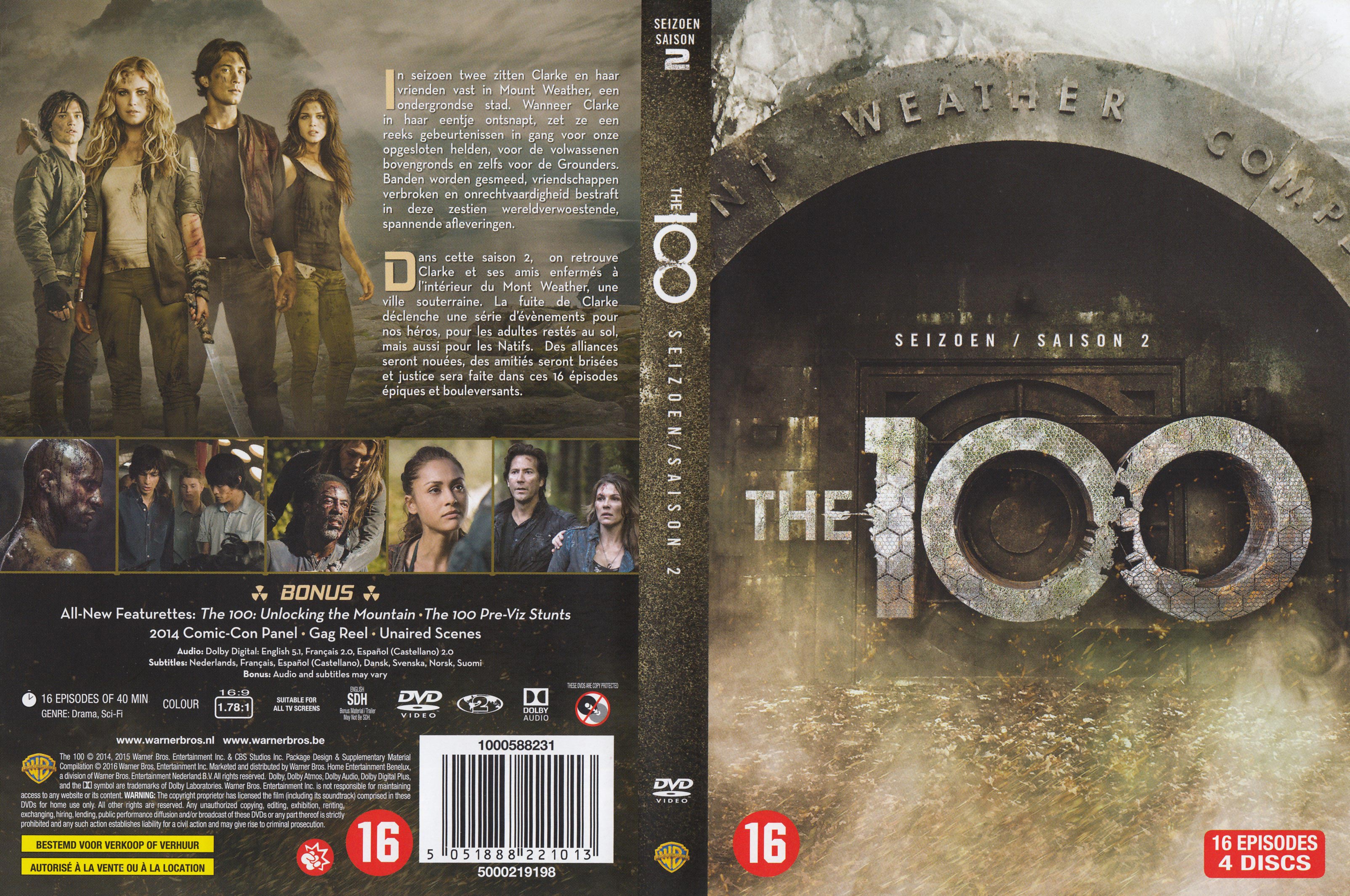 Jaquette DVD The 100 Saison 2
