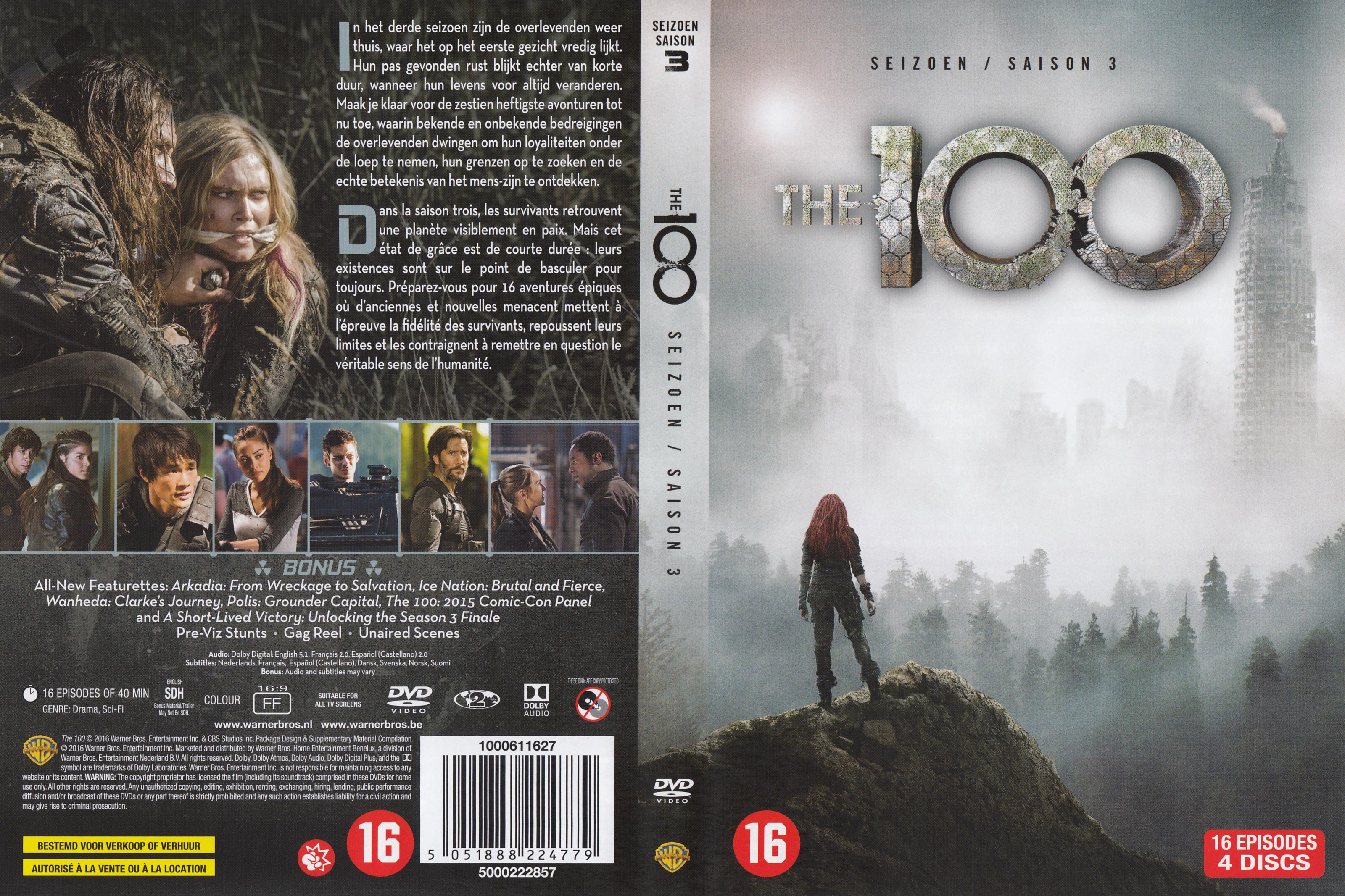 Jaquette DVD The 100 Saison 3