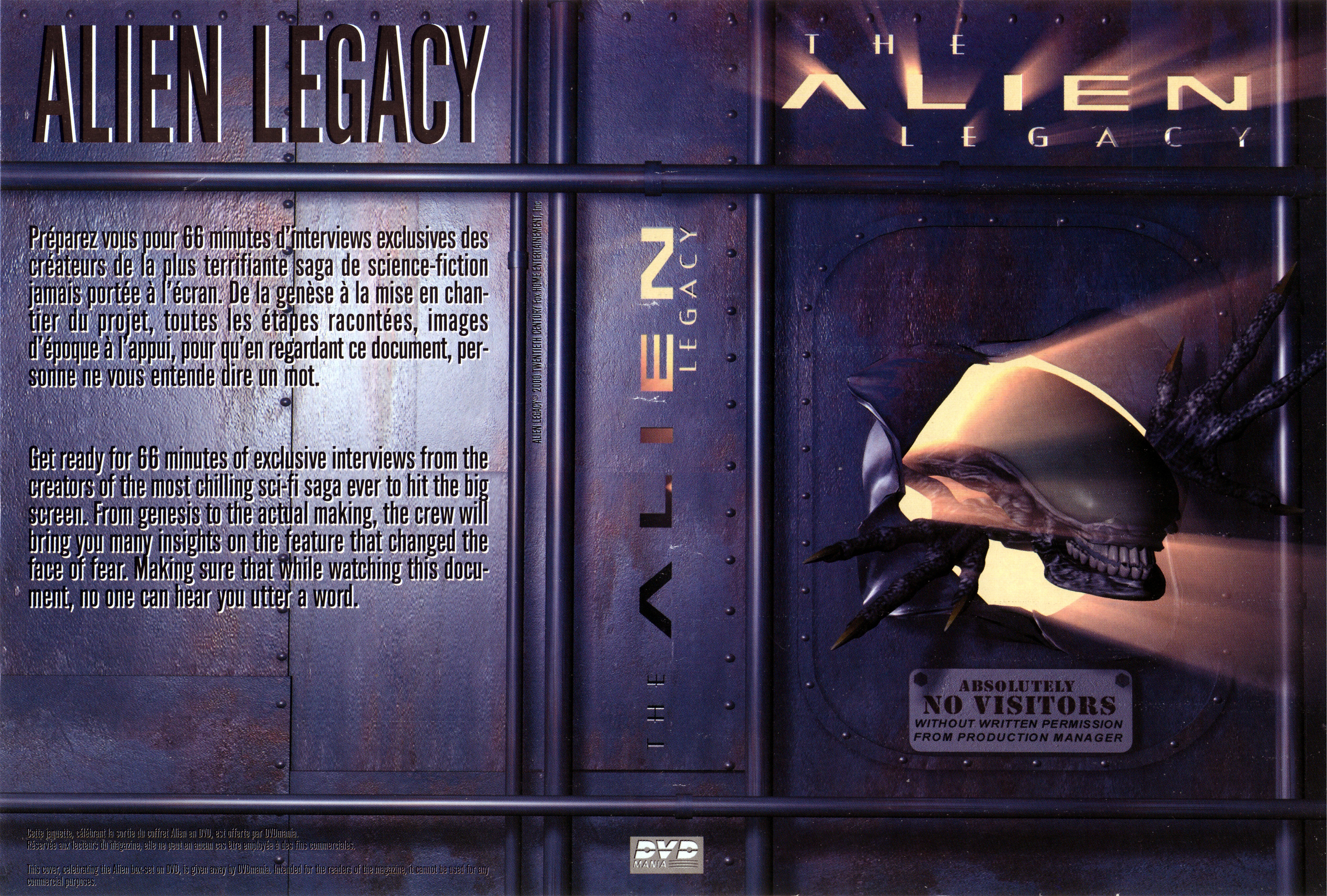 Jaquette DVD The Alien Legacy
