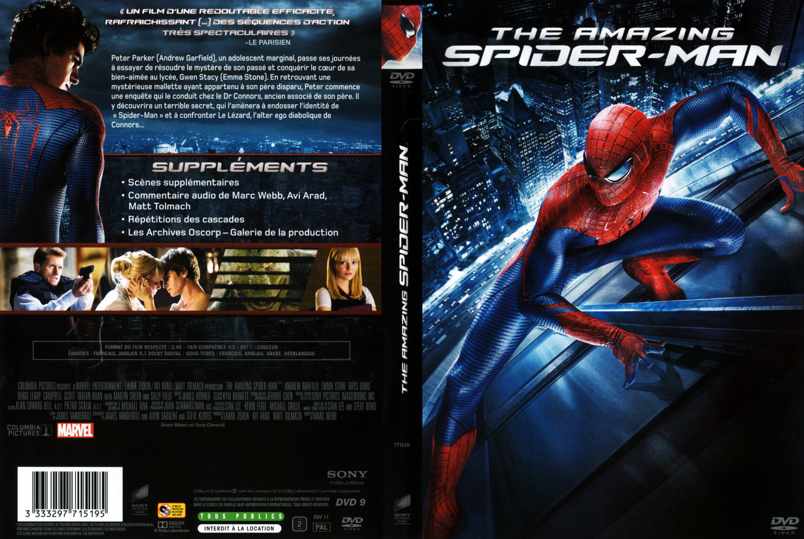 Jaquette DVD The Amazing Spider-Man