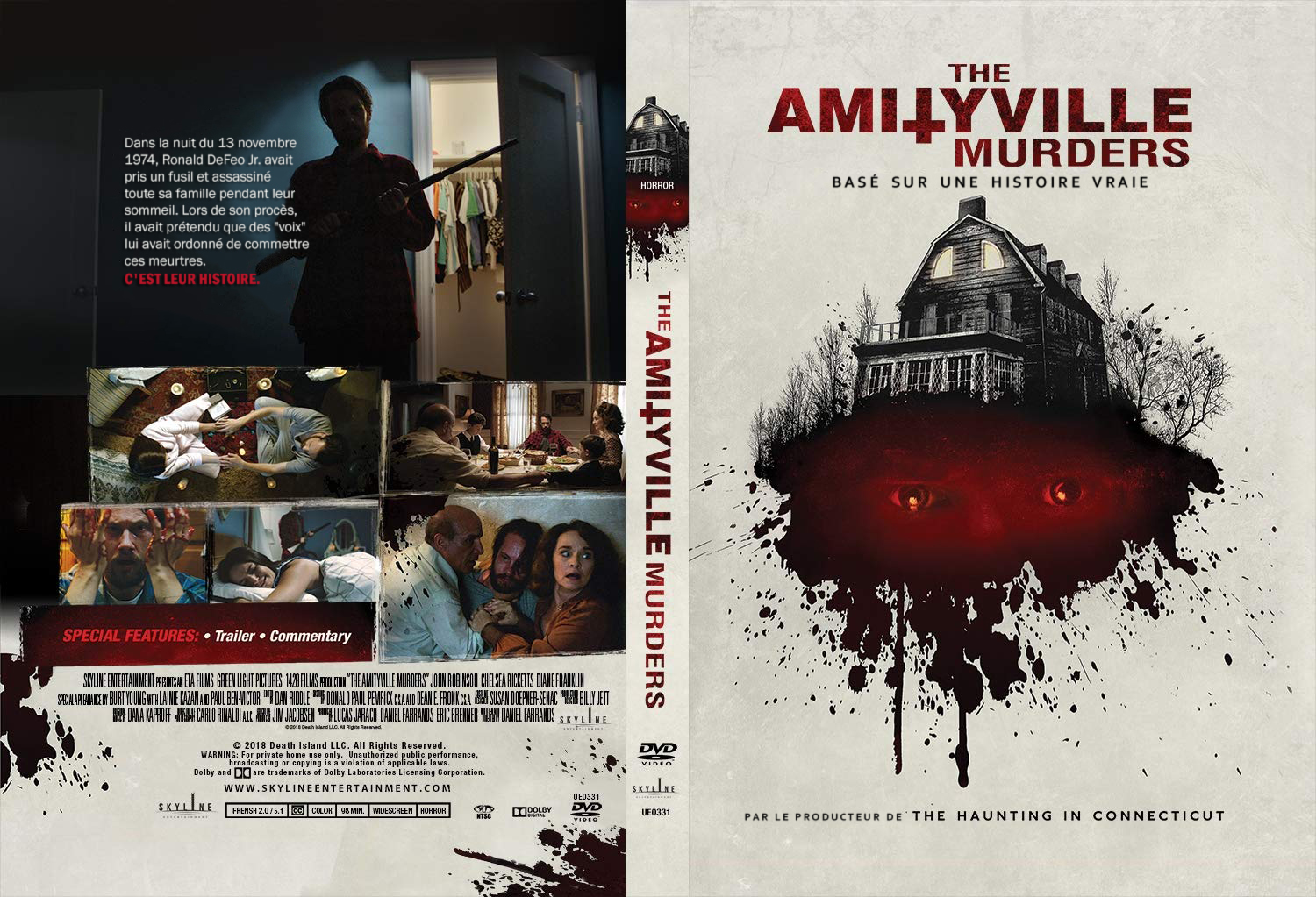Jaquette DVD The Amityville Murders custom
