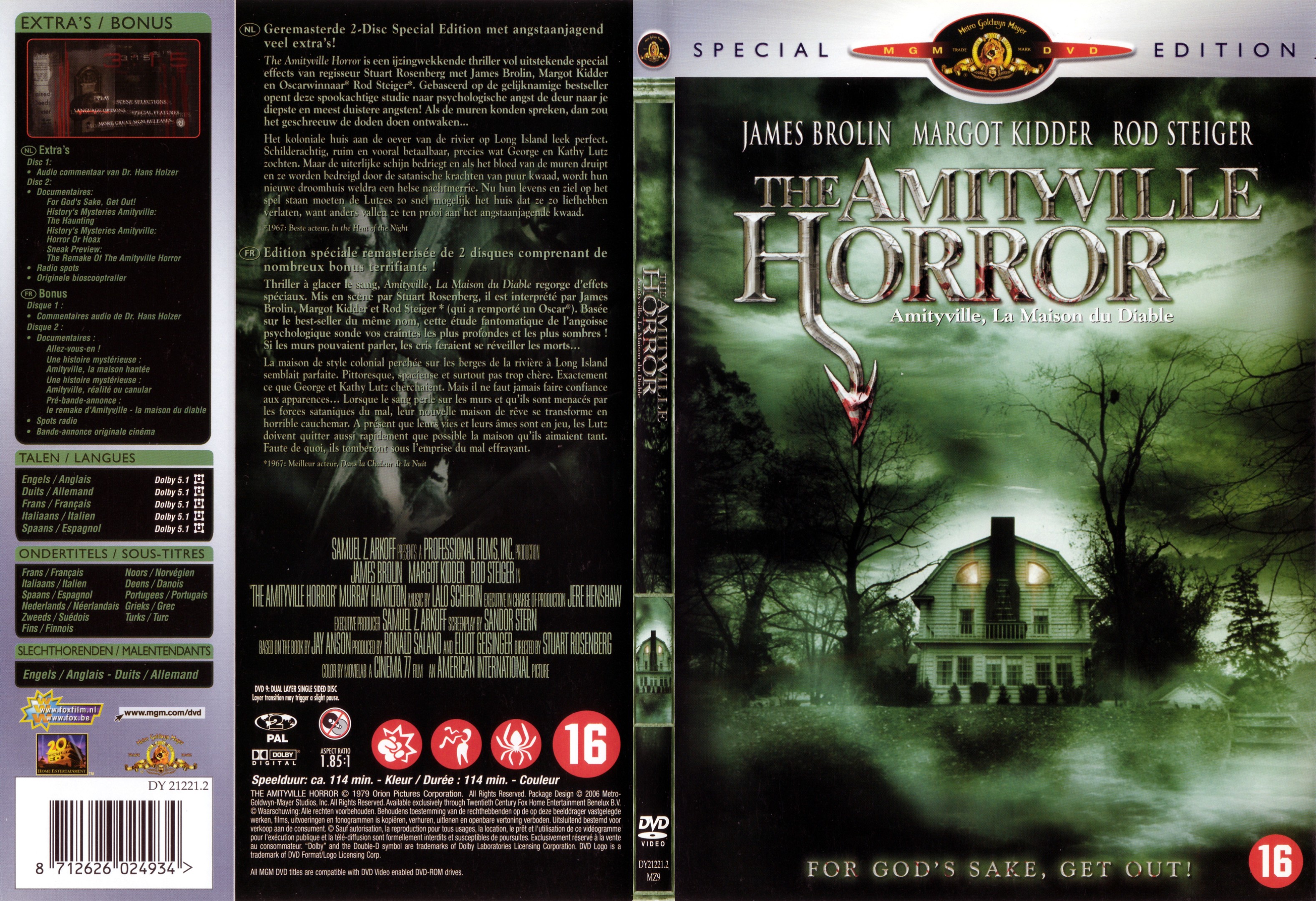 Jaquette DVD The Amityville horror (1979) - SLIM