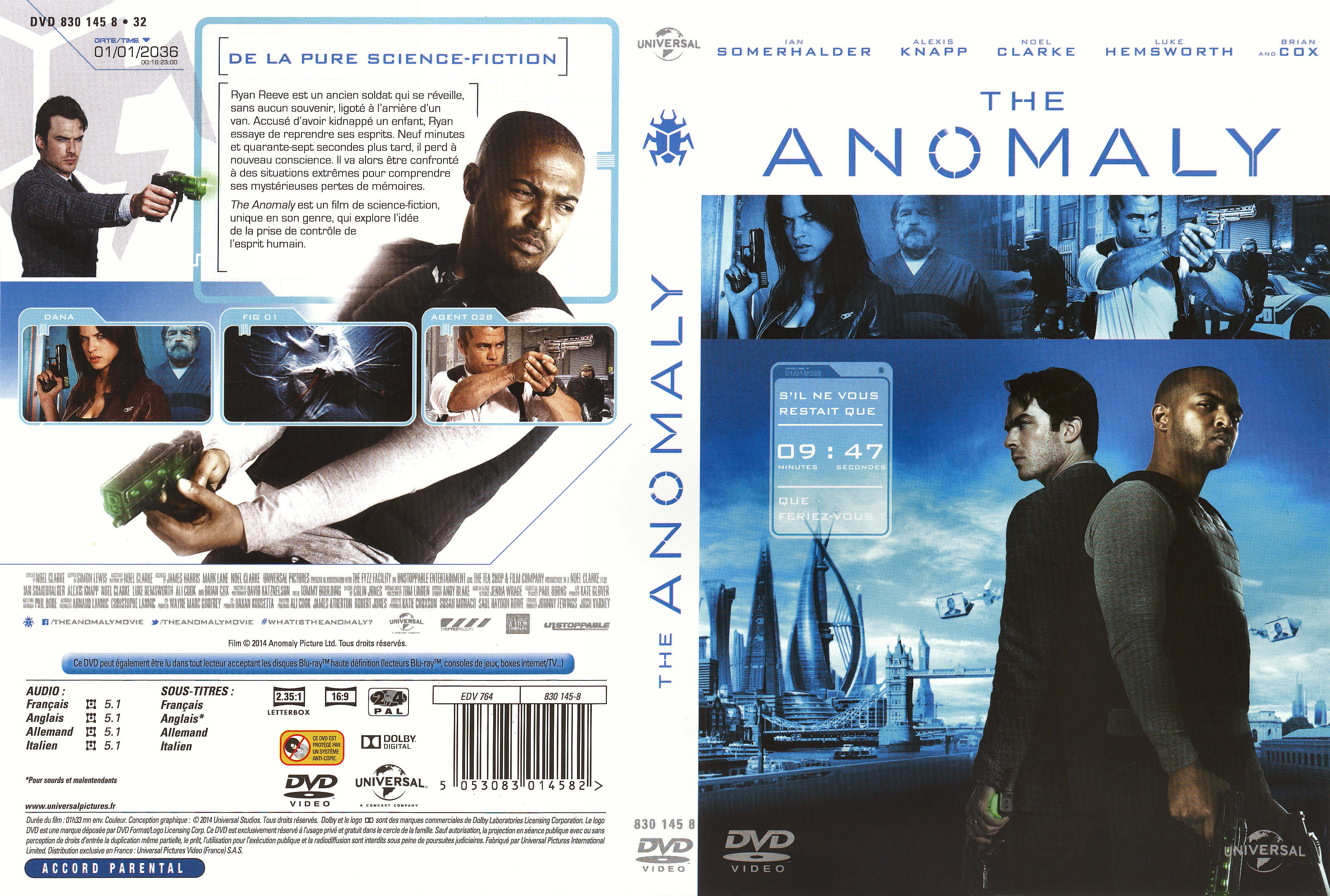 Jaquette DVD The Anomaly
