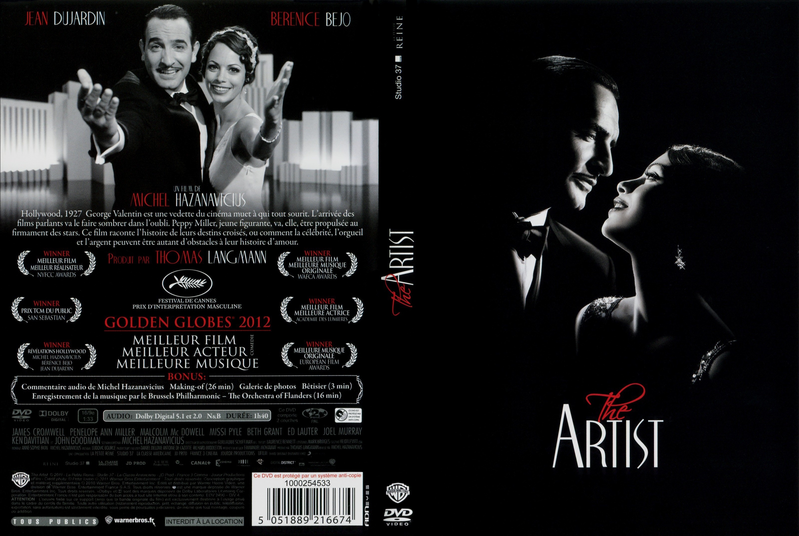 Jaquette DVD The Artist v2