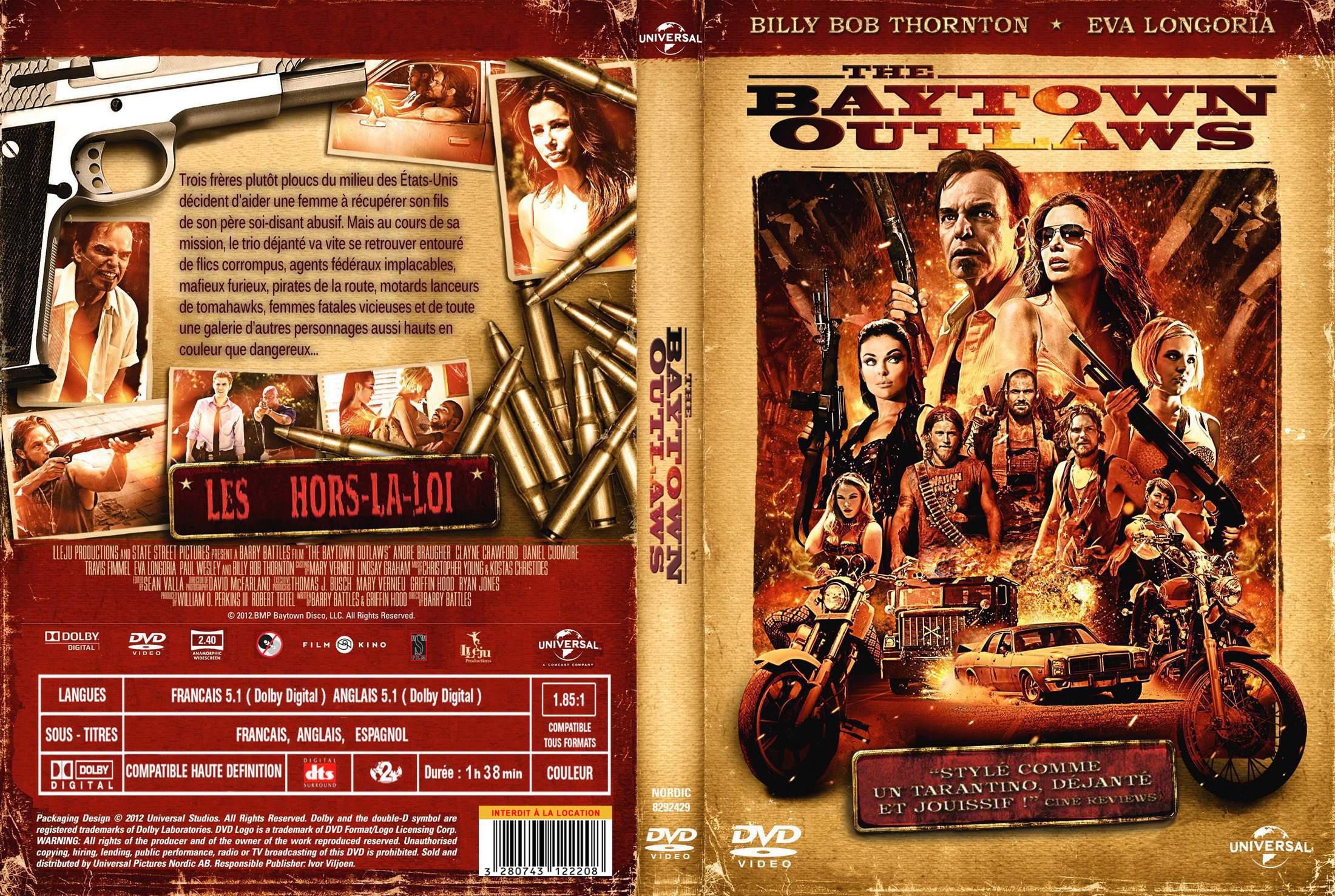 Jaquette DVD The Baytown Outlaws custom