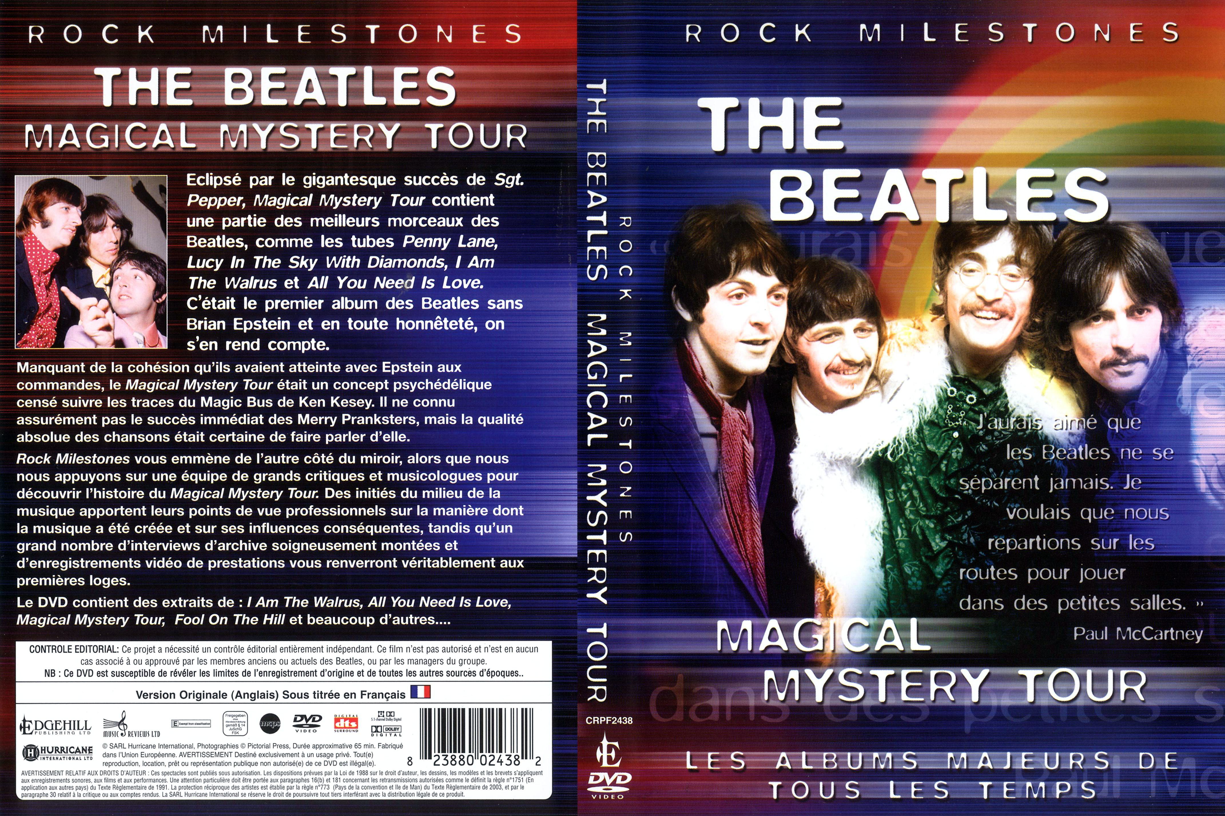 Jaquette DVD The Beatles - Magical mystery to