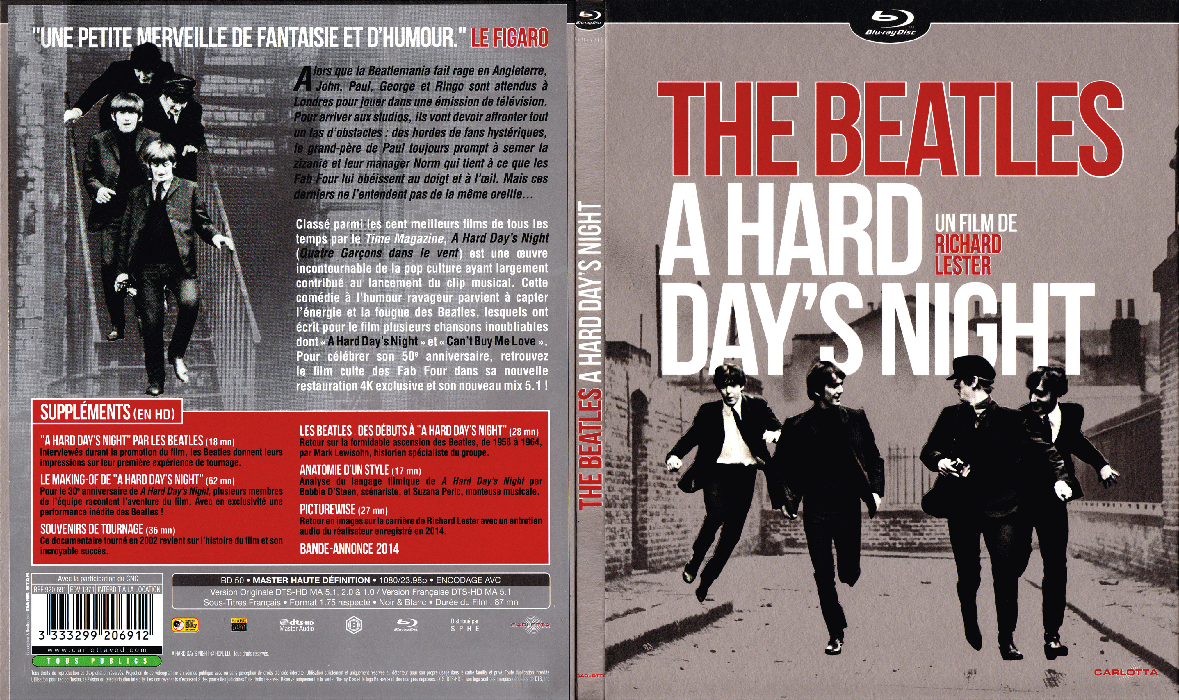 Jaquette DVD The Beatles a hard day