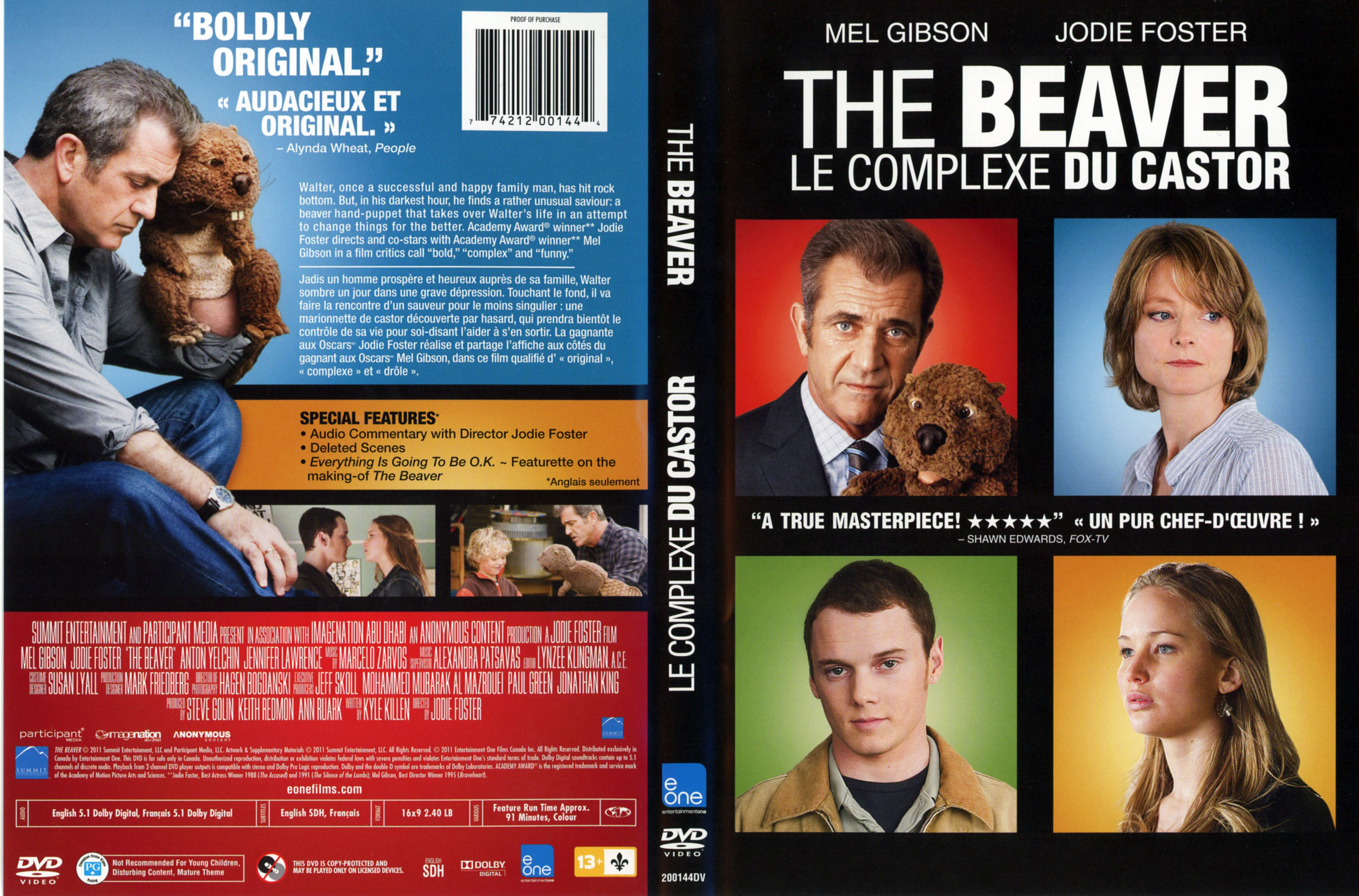 Jaquette DVD The Beaver - Le complexe du castor (Canadienne)