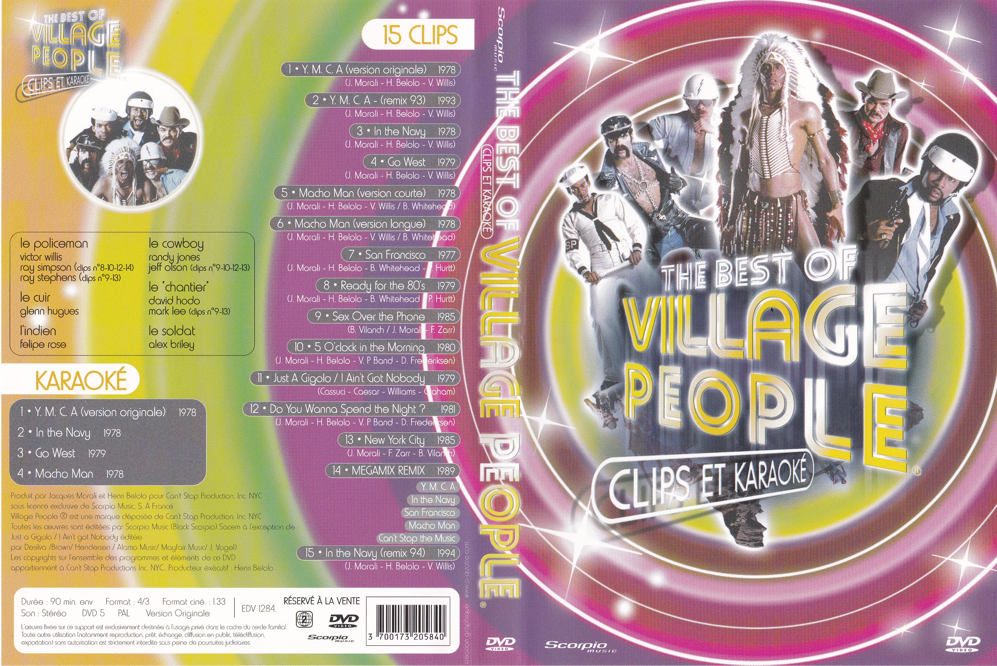 Jaquette DVD The Best Of Village People