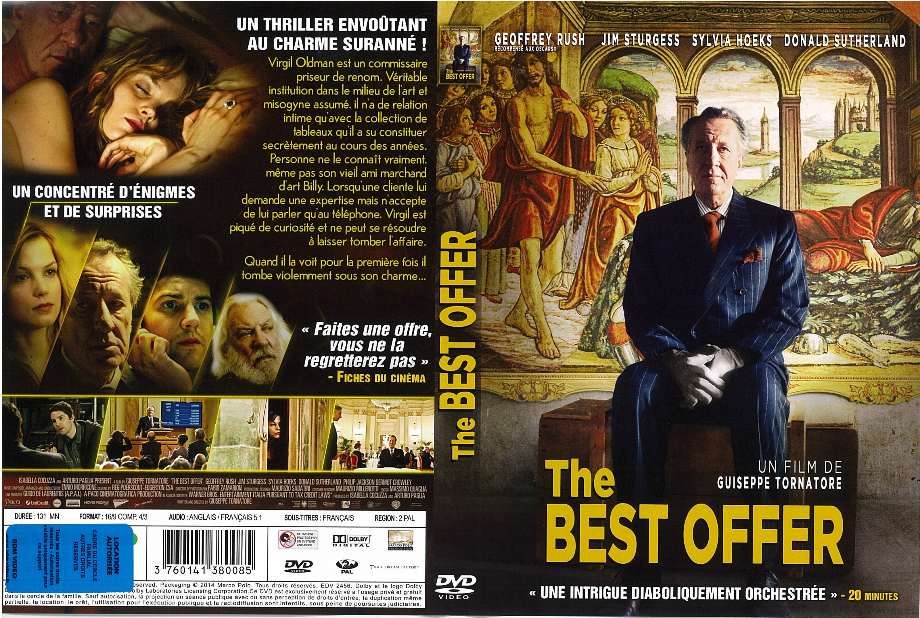 Jaquette Dvd De The Best Offer Cinéma Passion