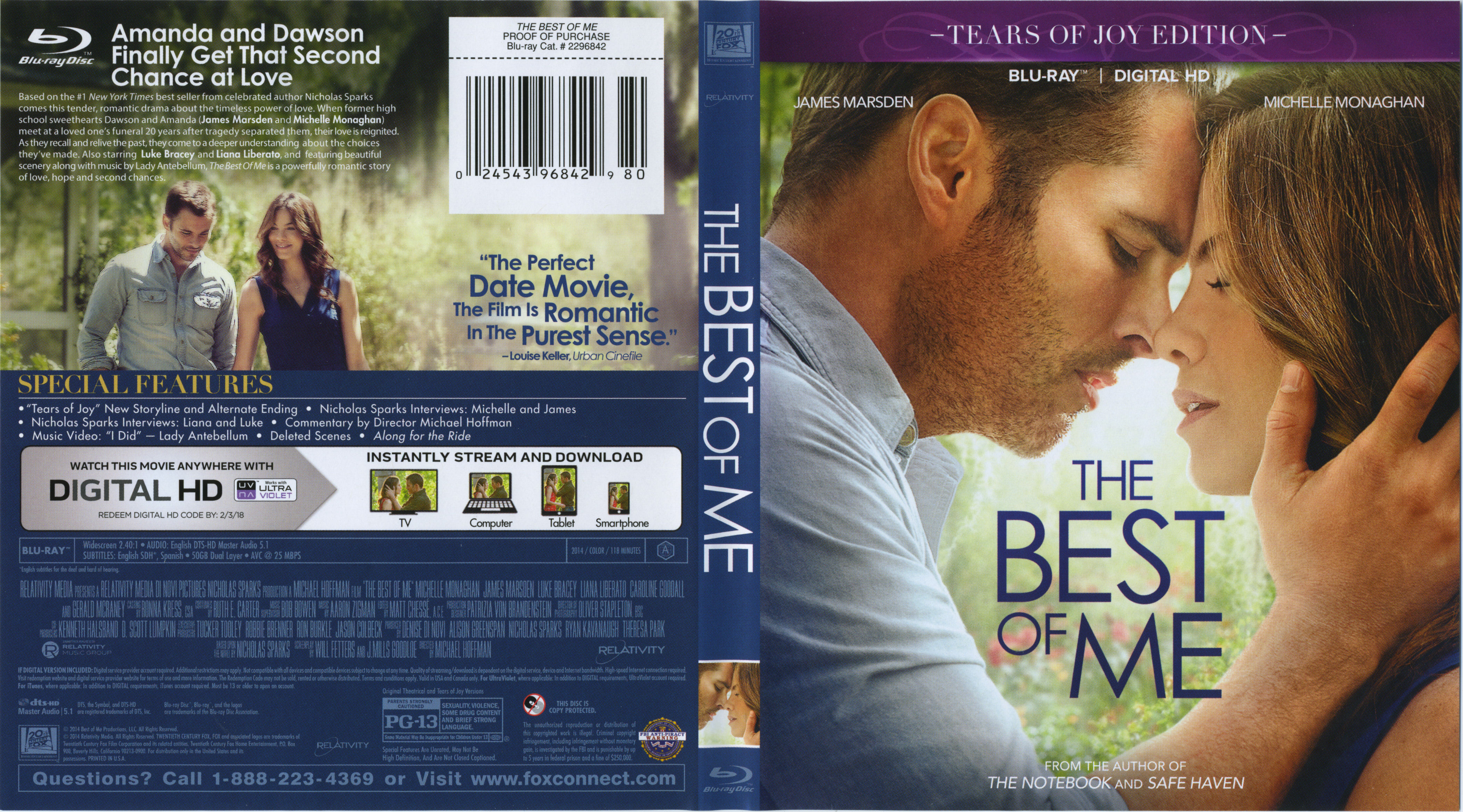 Jaquette DVD The Best of Me Zone 1 (BLU-RAY)