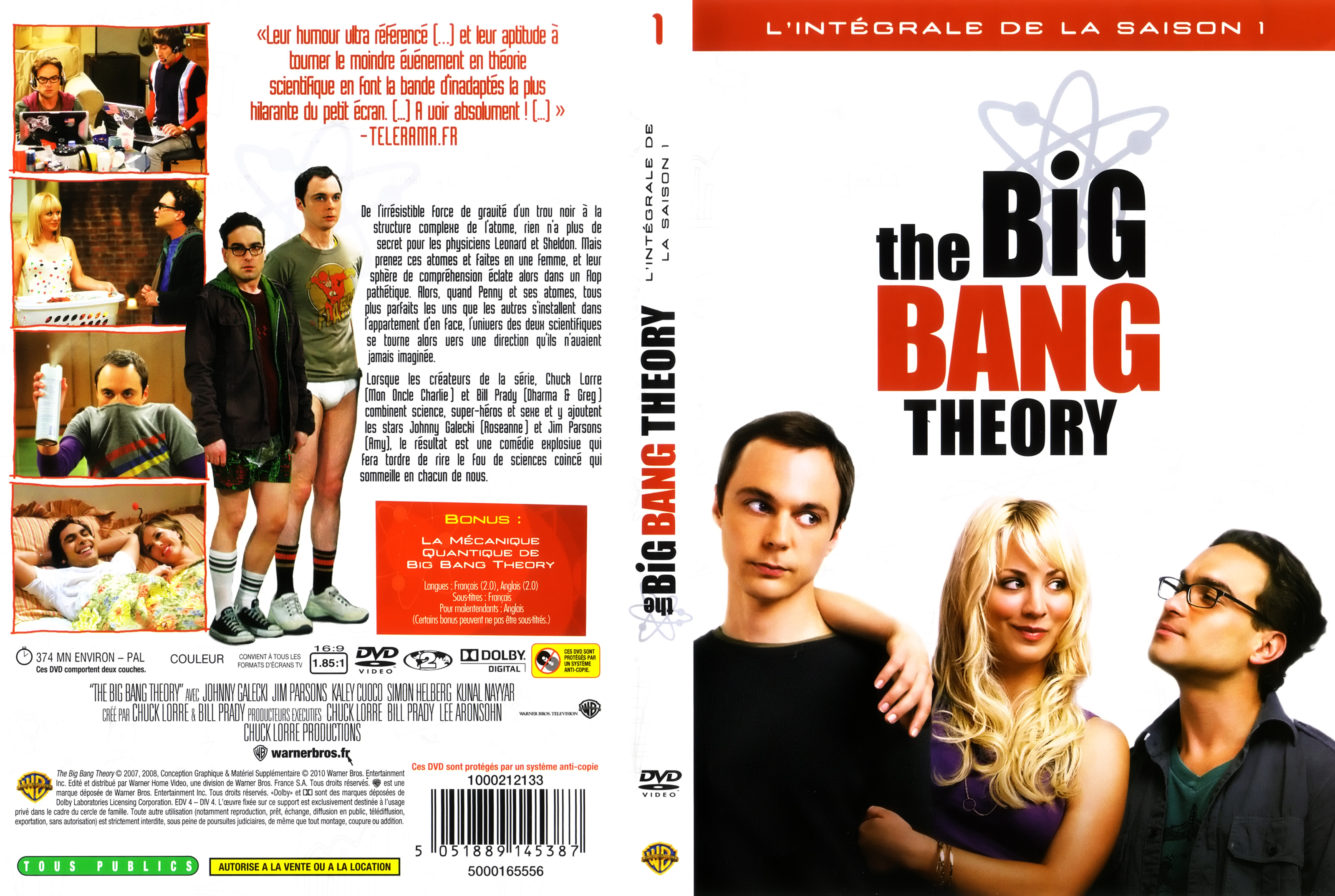 Jaquette DVD The Big Bang Theory Saison 1