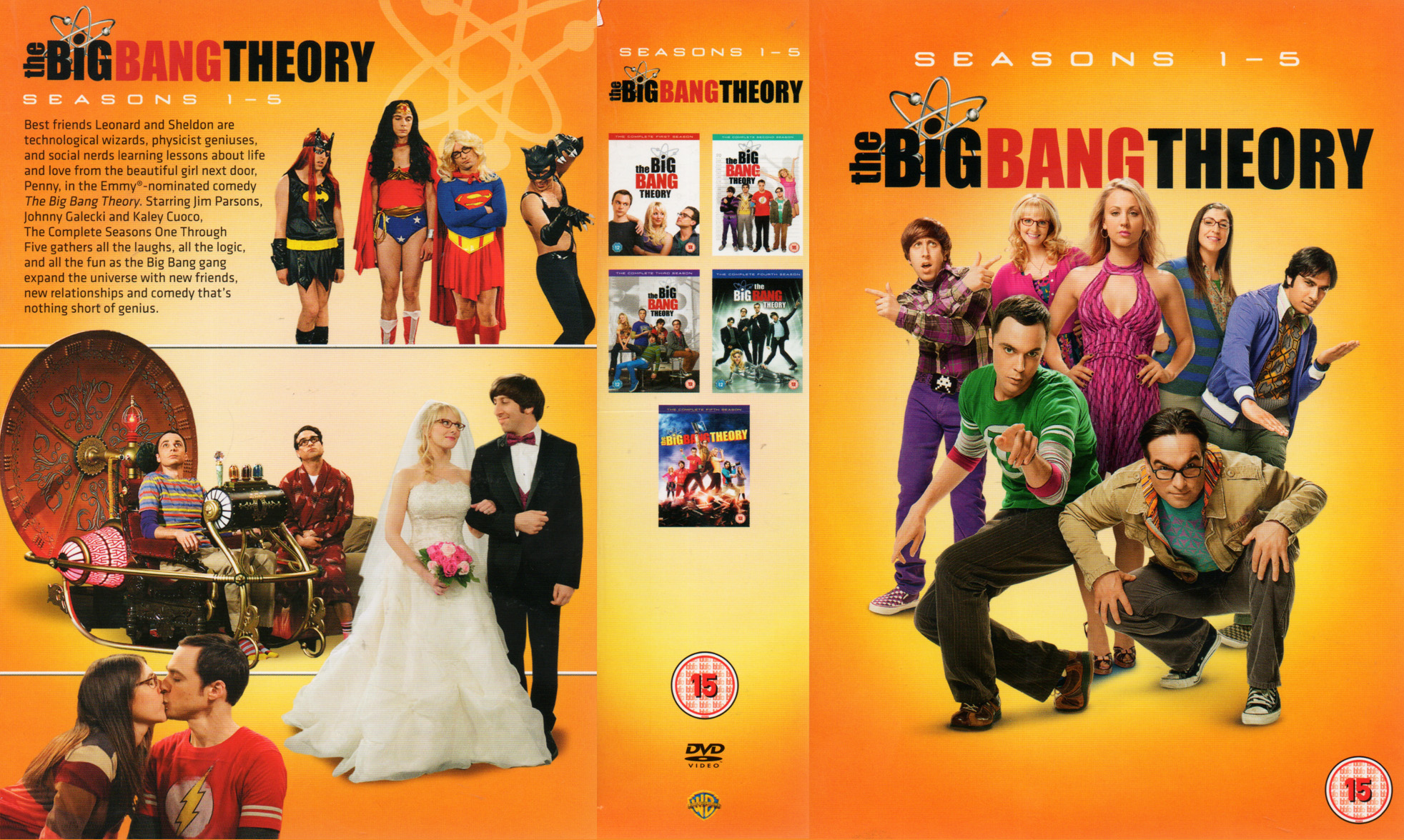 Jaquette DVD The Big Bang Theory Saison 1-5 COFFRET Zone 1