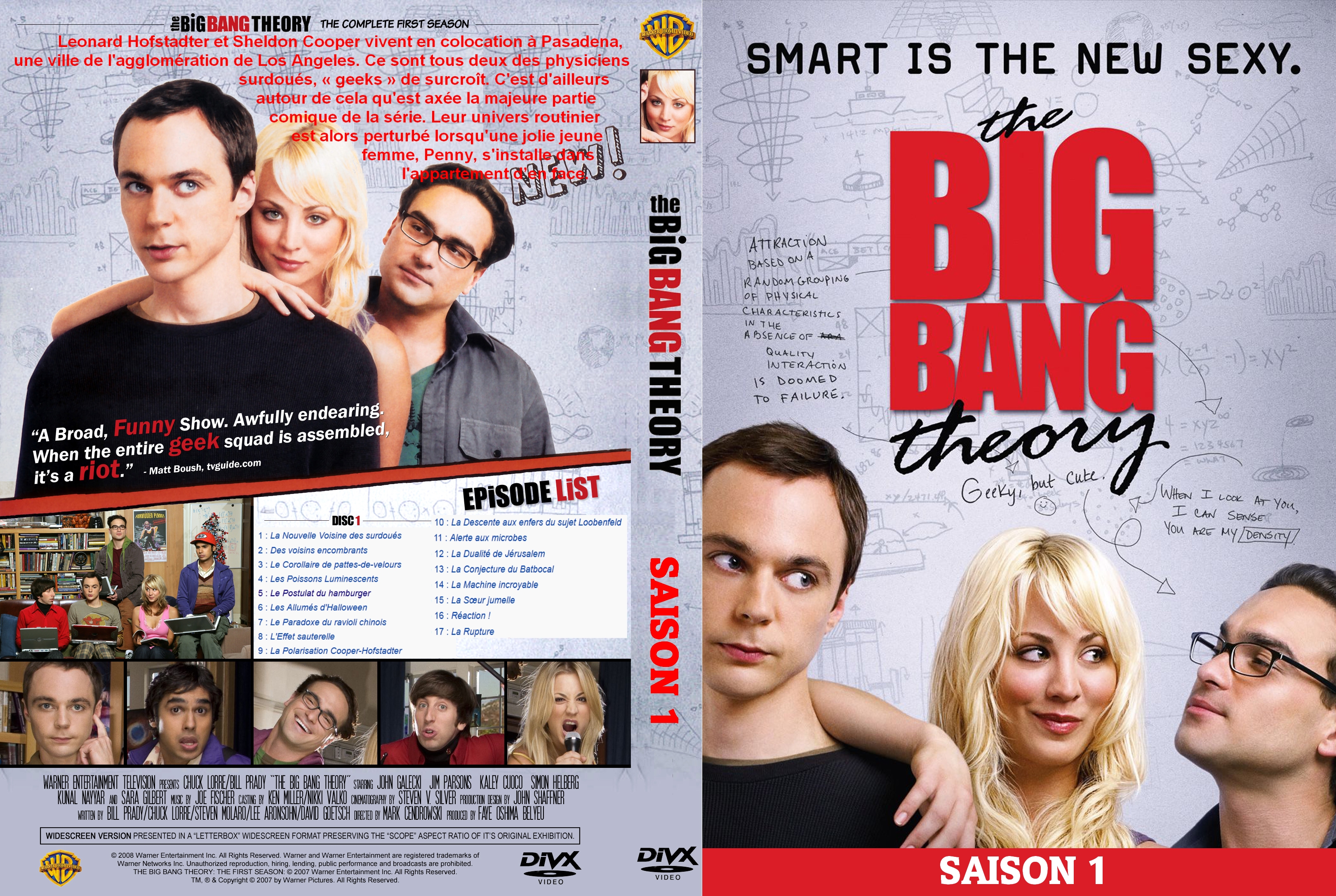 Jaquette DVD The Big Bang Theory Saison 1 custom v2