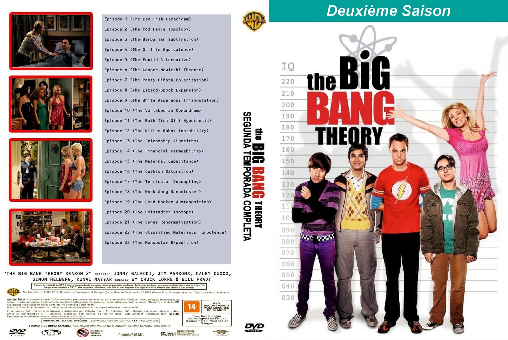 Jaquette DVD The Big Bang Theory Saison 2 Zone 1
