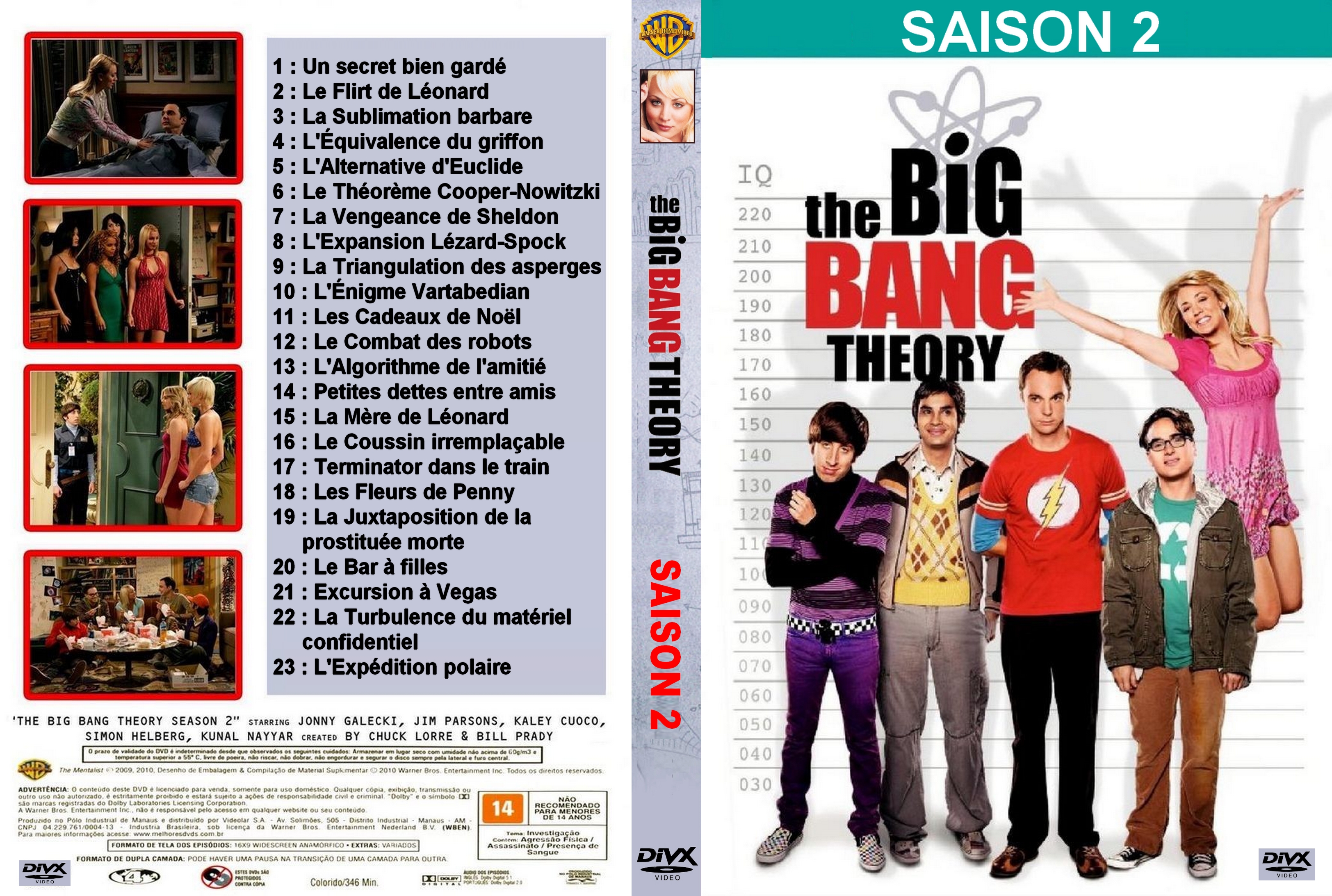 Jaquette DVD The Big Bang Theory Saison 2 custom