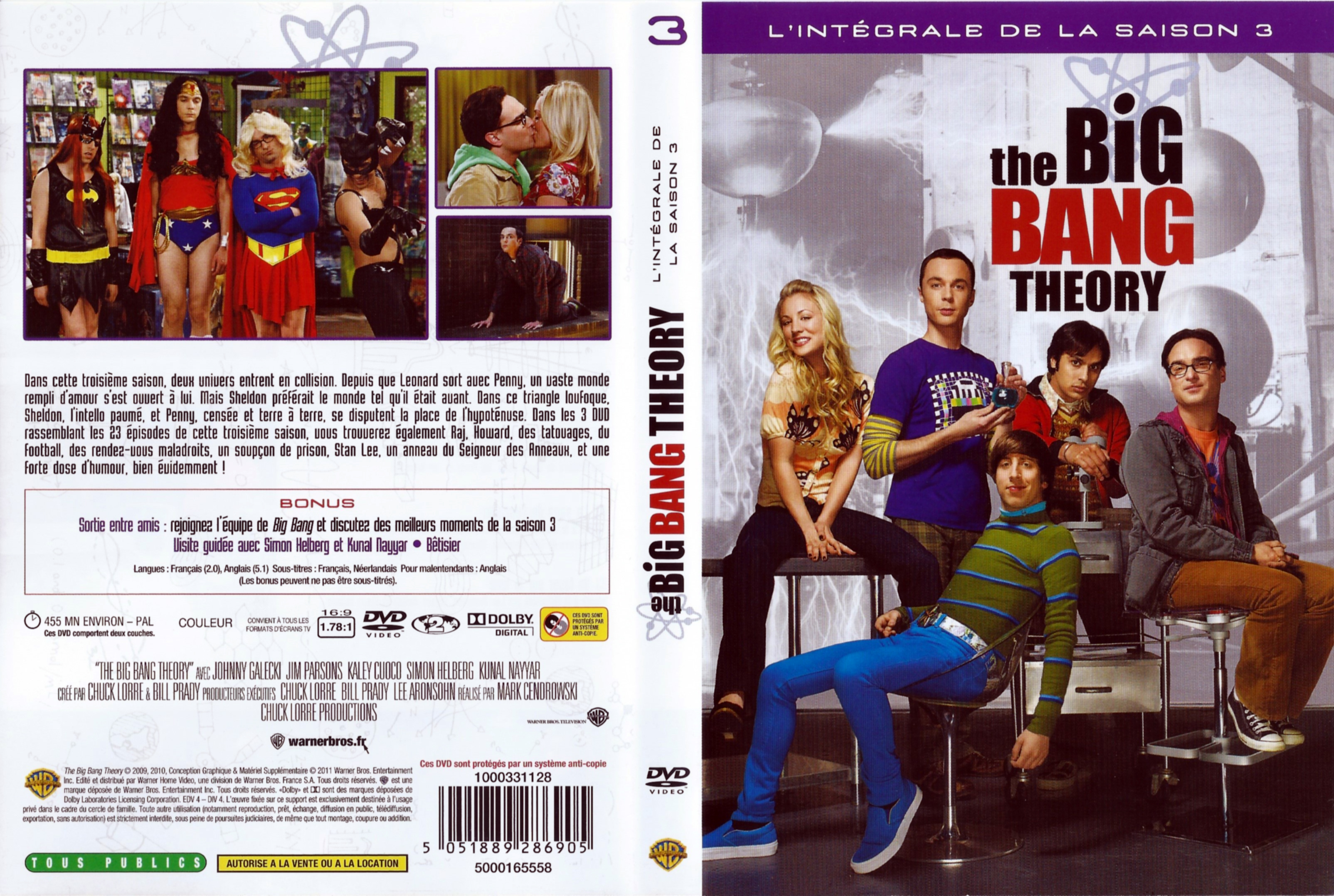 Jaquette DVD The Big Bang Theory Saison 3