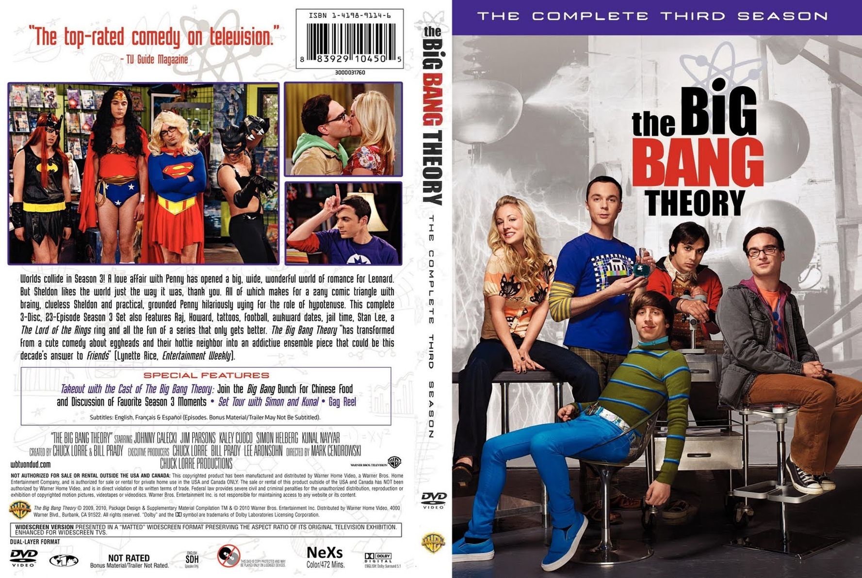Jaquette DVD The Big Bang Theory Saison 3 Zone 1
