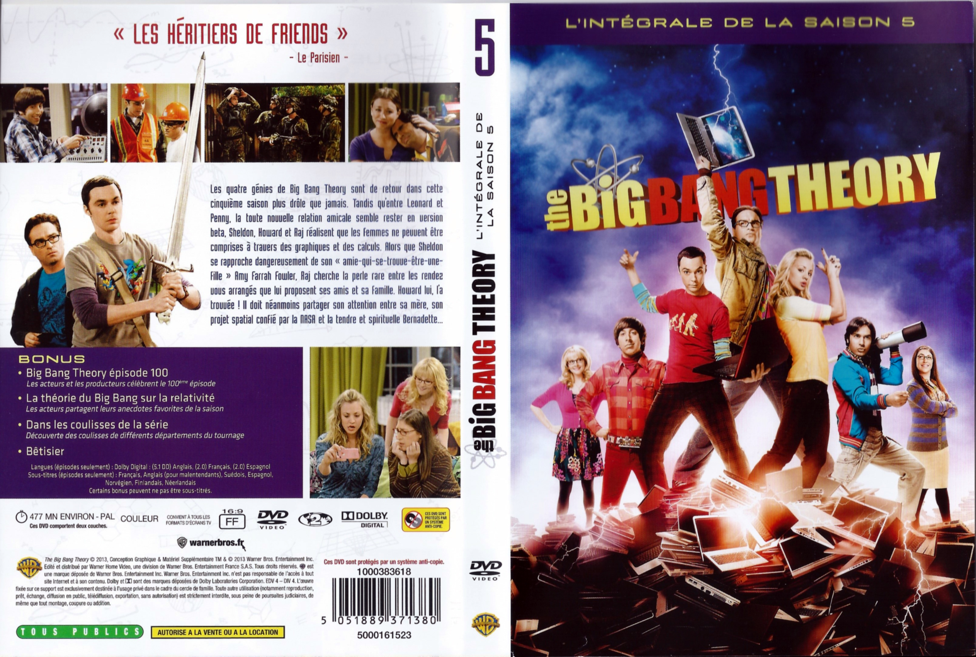 Jaquette DVD The Big Bang Theory Saison 5