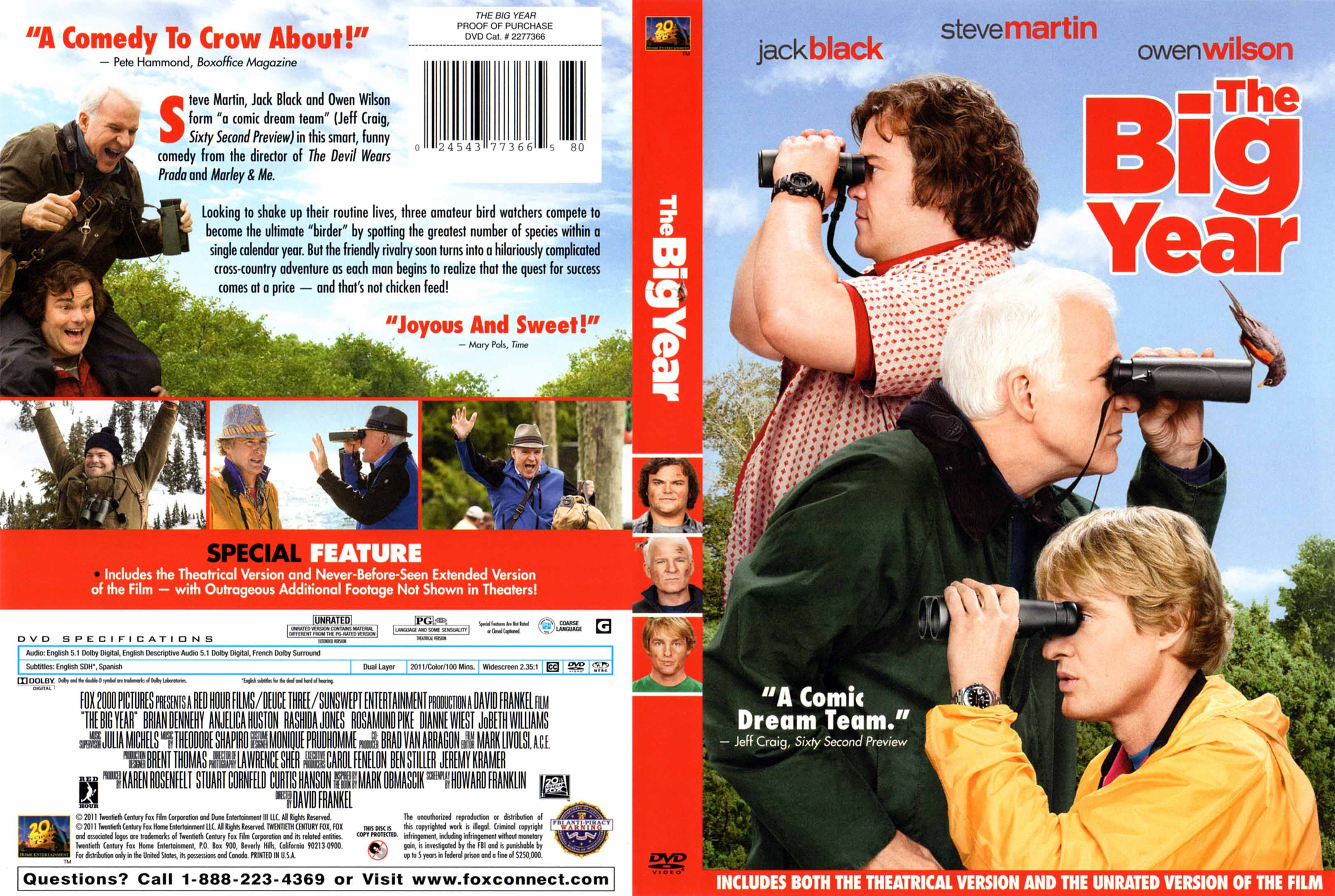 Jaquette DVD The Big Year Zone 1