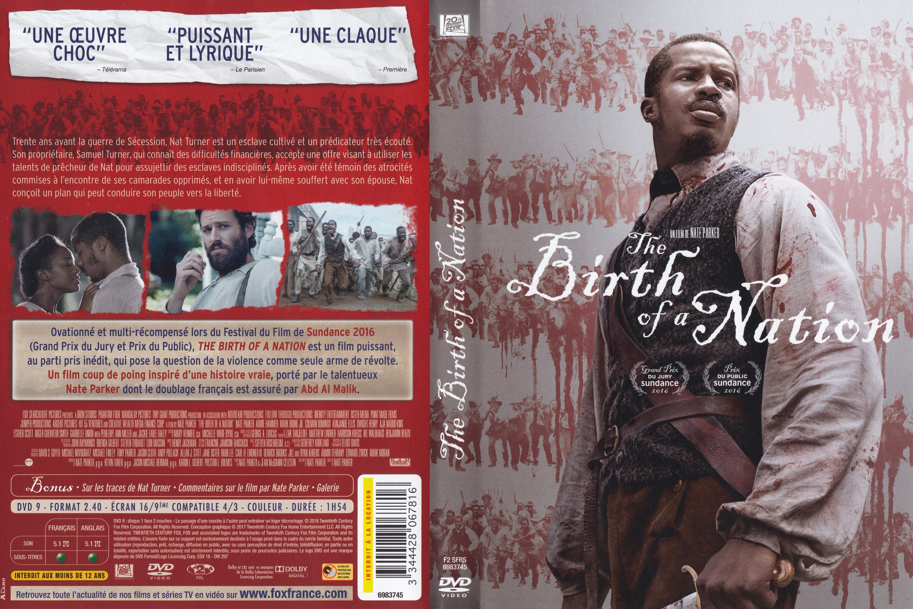 Jaquette DVD The Birth of a Nation