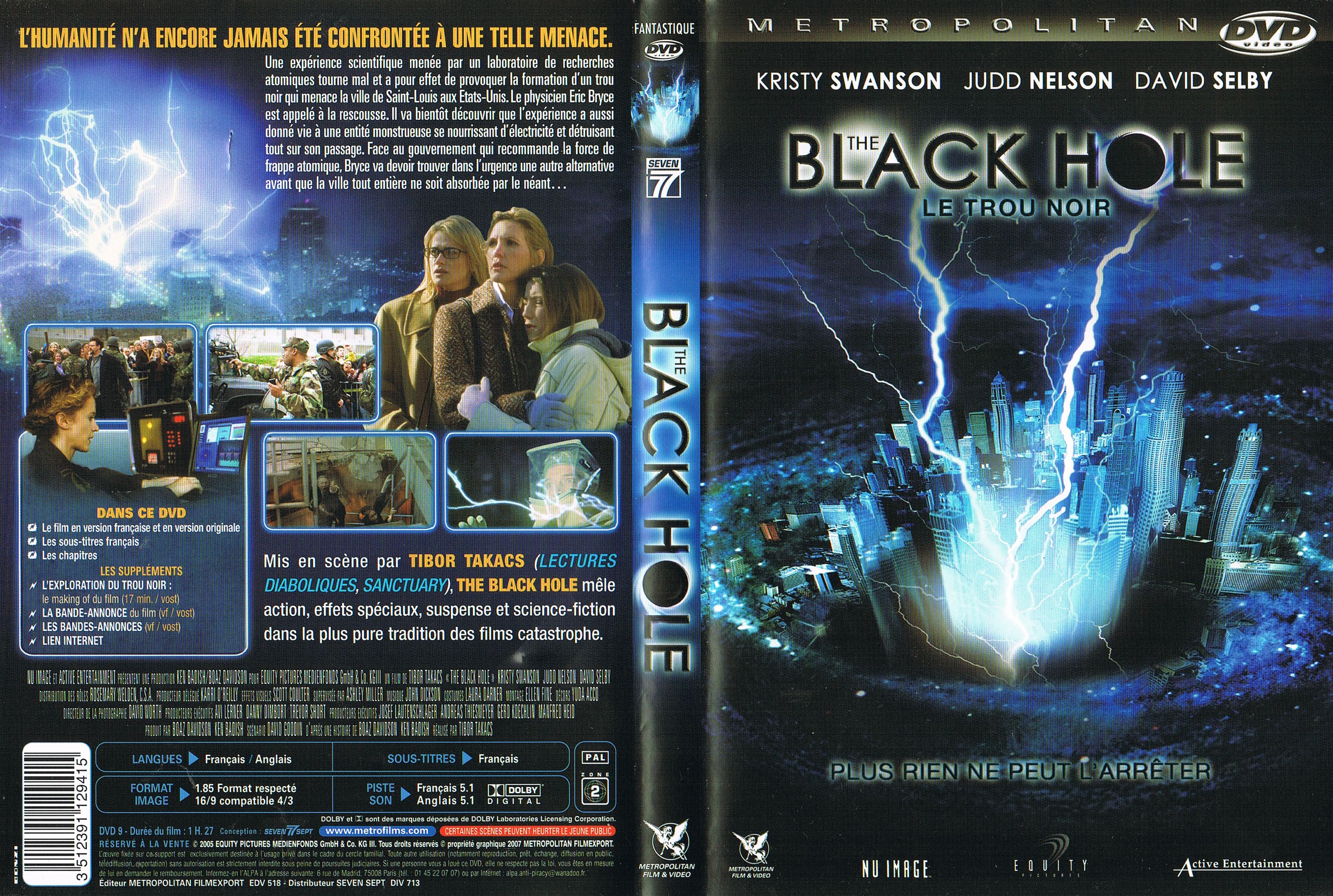 Jaquette DVD The Black Hole - Le Trou Noir