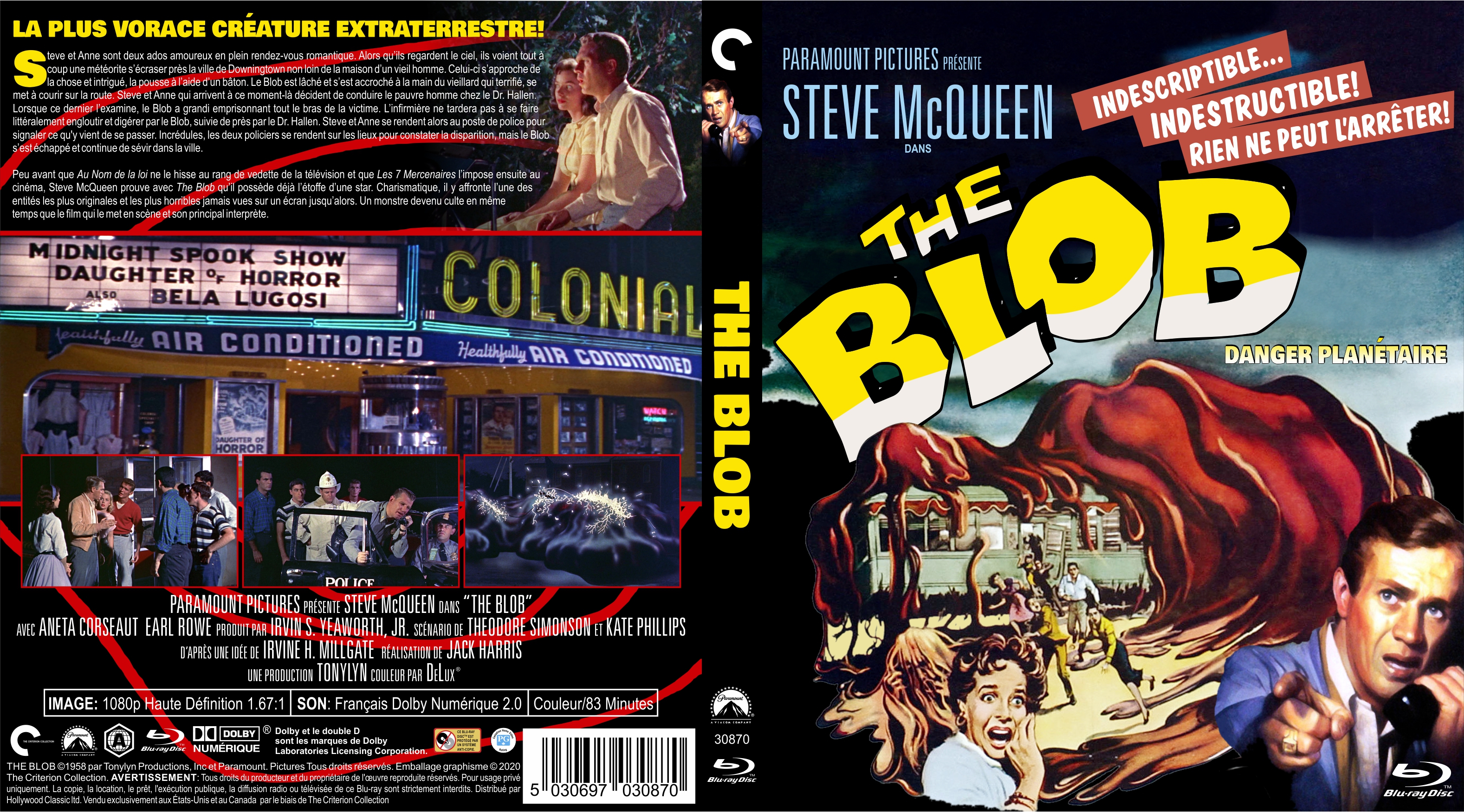 Jaquette DVD The Blob custom (BLU-RAY)