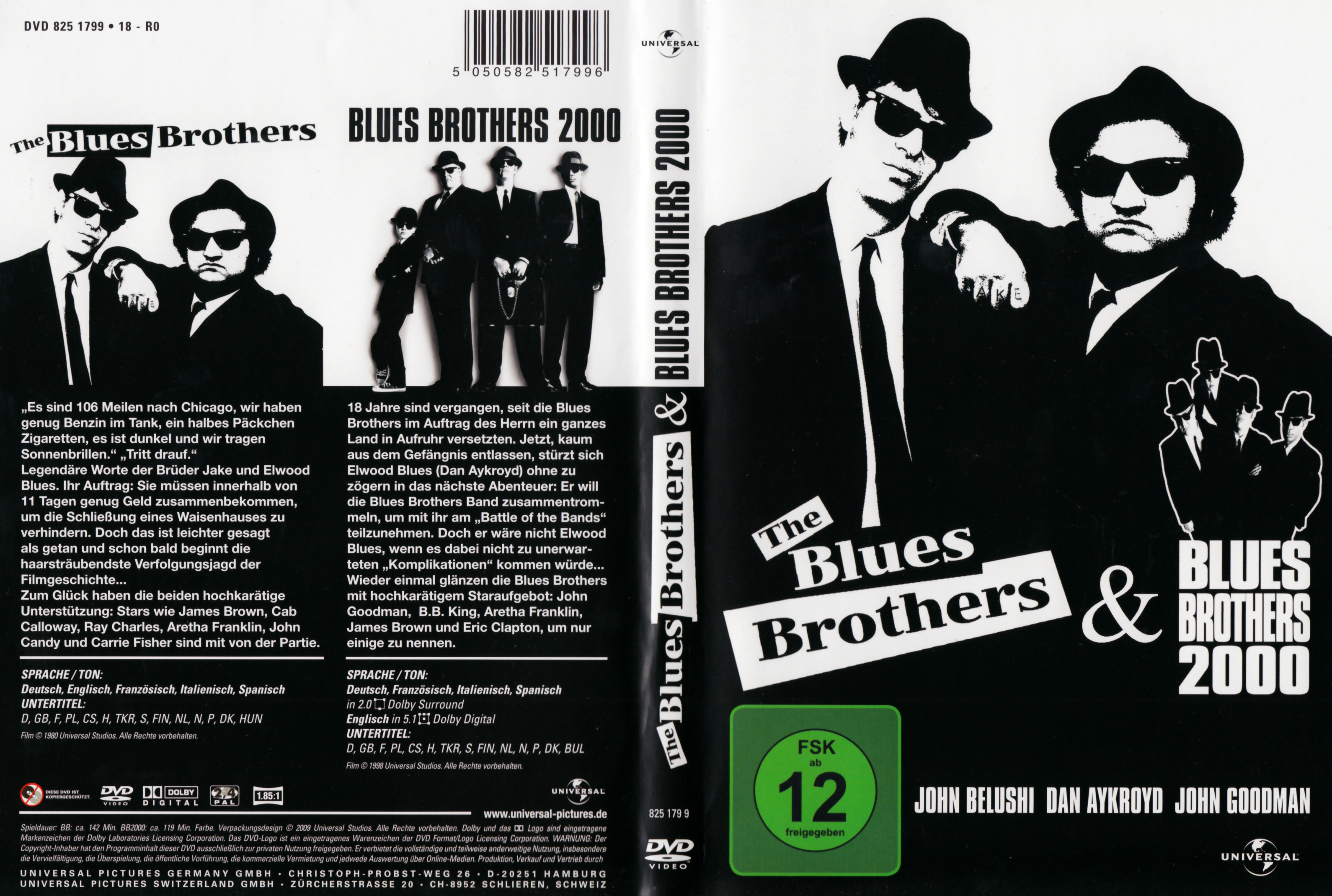 Jaquette DVD The Blues Brothers + Blues Brothers 2000 Zone 1