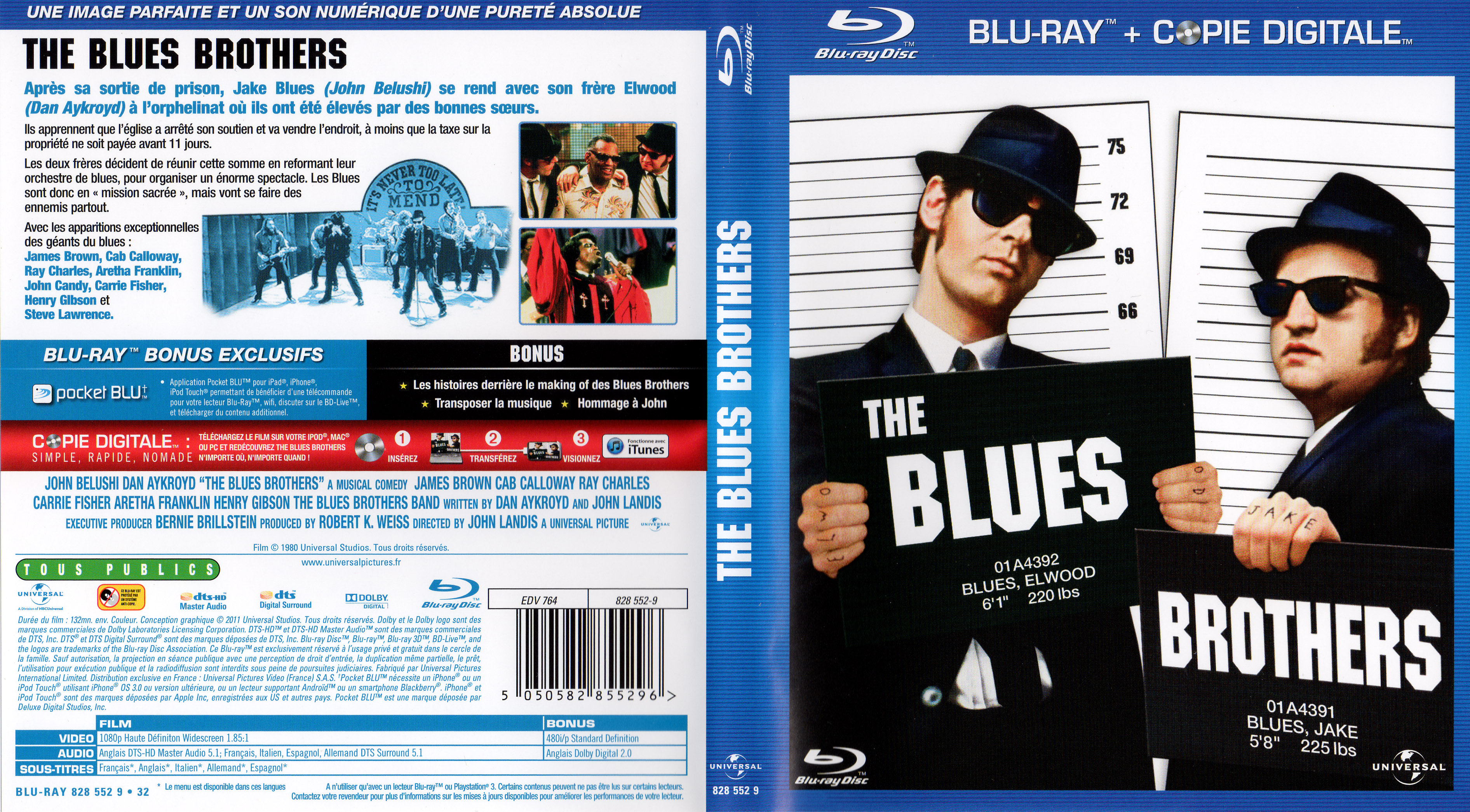 Jaquette DVD The Blues Brothers (BLU-RAY)