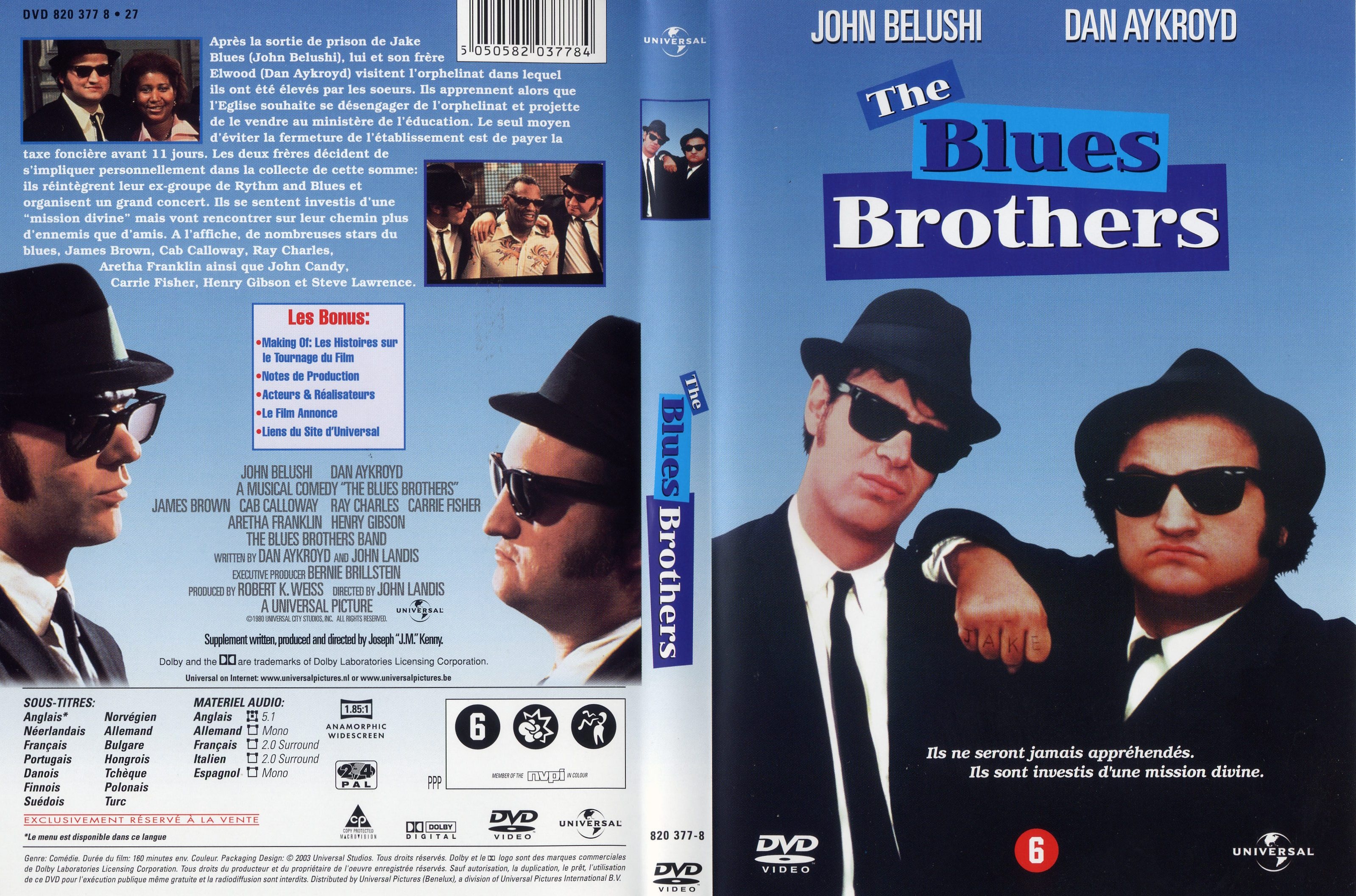 Jaquette DVD The Blues Brothers v3